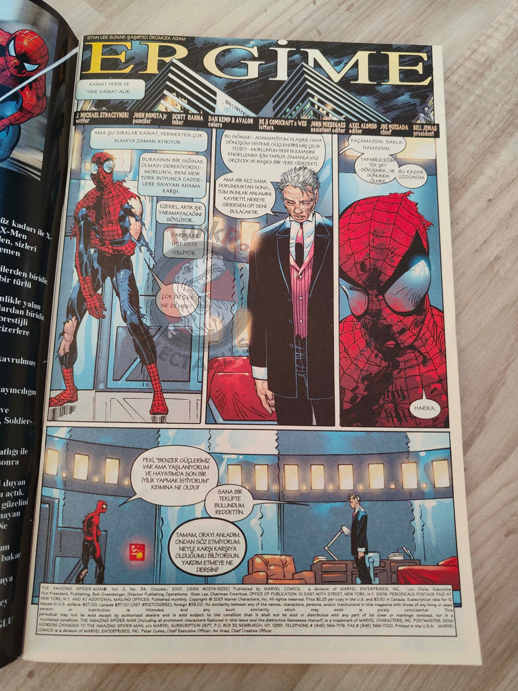 Spider-Man #5 2002 Turkish Comic Turkey The Amazing #34 Peter Parker #34