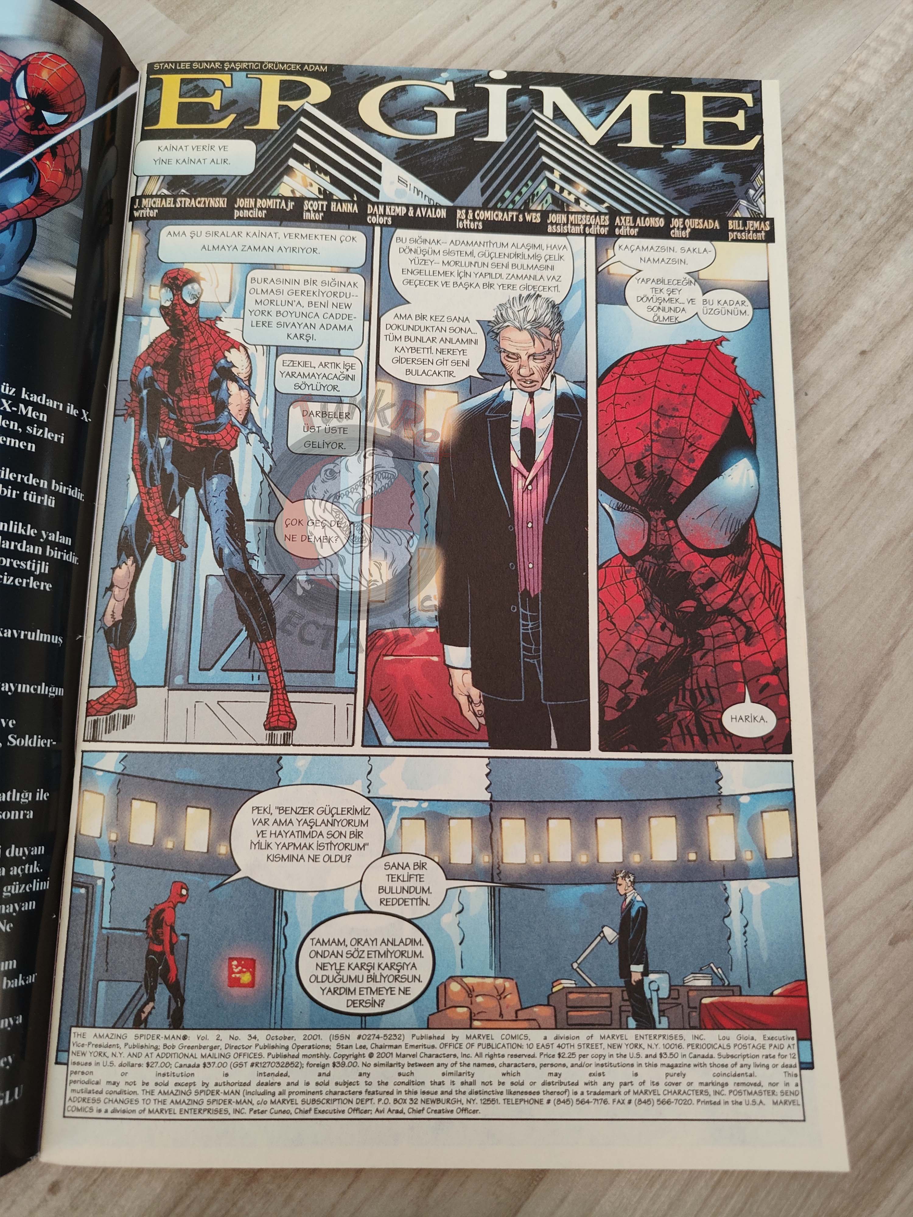 Spider-Man #5 2002 Turkish Comic Turkey The Amazing #34 Peter Parker #34