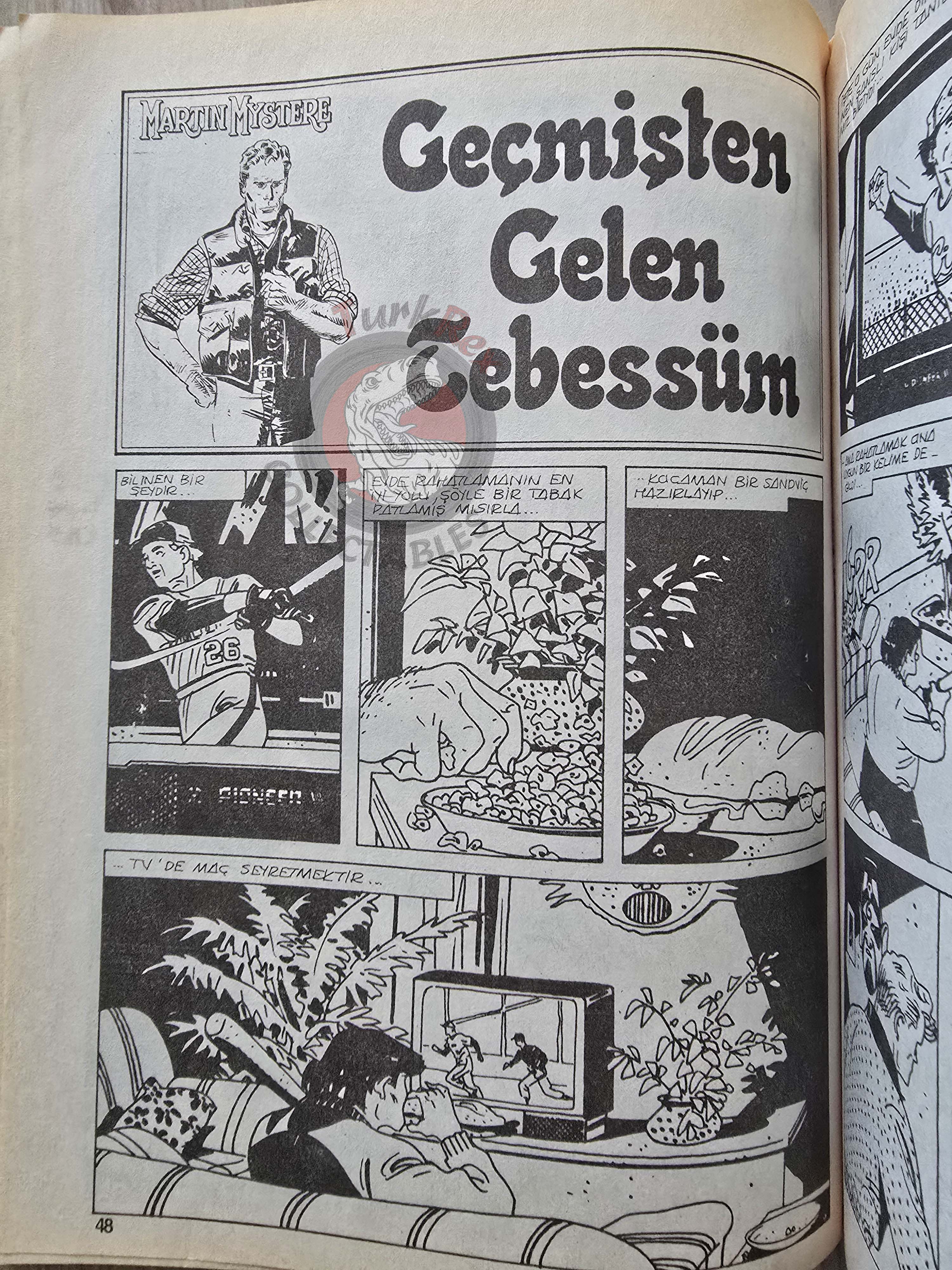 Martin Mystère #41 Il Sorriso Venuto Dal Passato 80s Turkish Comic Turkey #99 #101