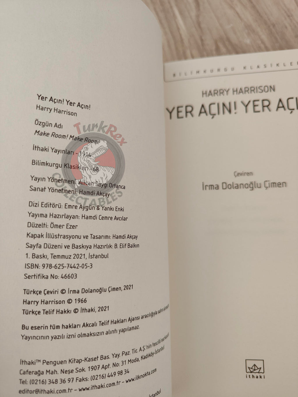 Harry Harrison  – Make Room! Make Room! 2021 1st Turkish Book Turkey