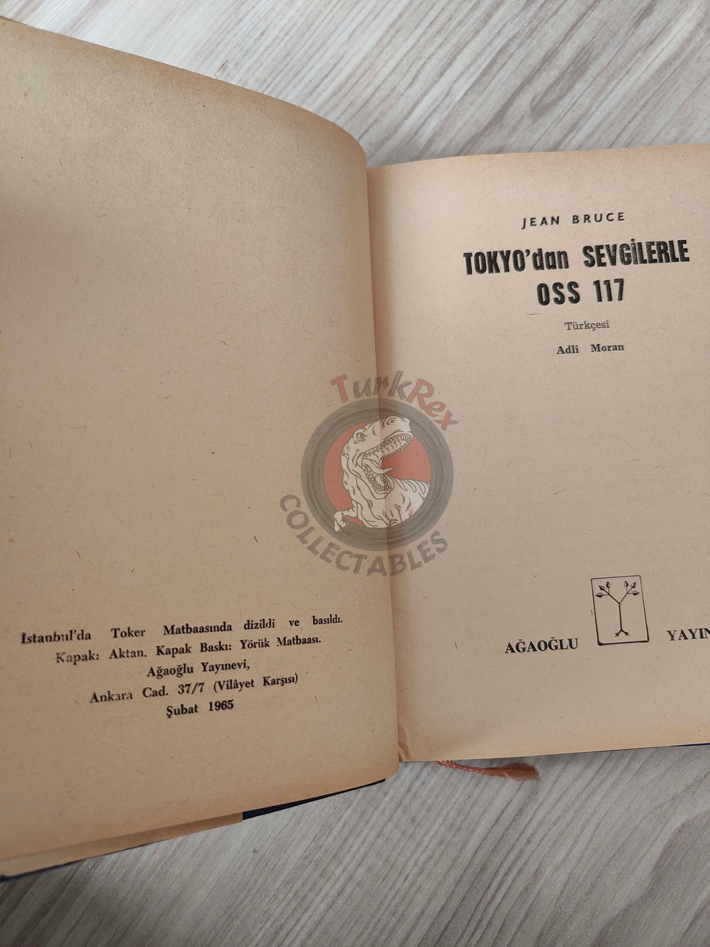 Jean Bruce O.S.S. 117 Atout cœur à Tokyo 1965 HC 1st Turkish Book Turkey John Pratt