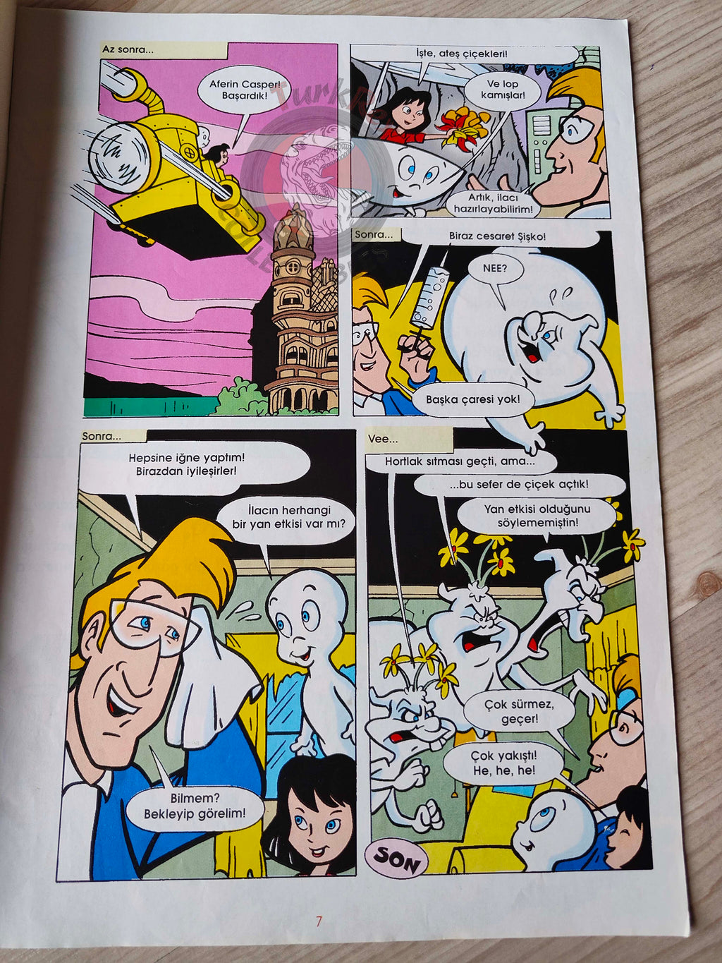 Casper the Friendly Ghost Magazine – Issue #28 1997 Turkish Comic Turkey
