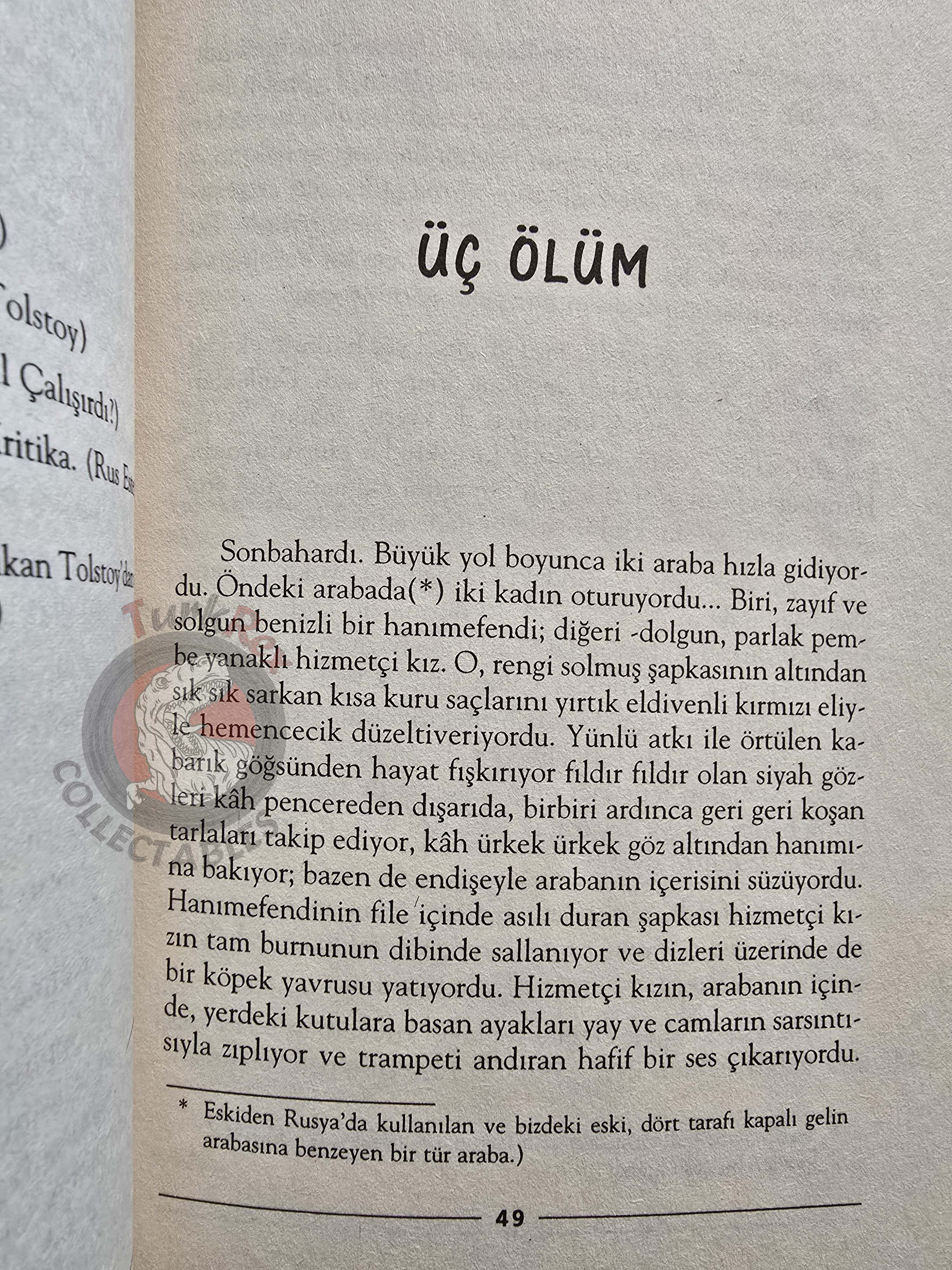 Leo Tolstoy –  Three Deaths 2000 Turkish Book Turkey