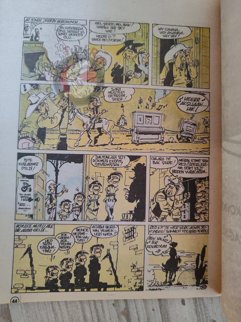 Lucky Luke #44 Les Cousins Dalton 1989 Turkish Comic Turkey