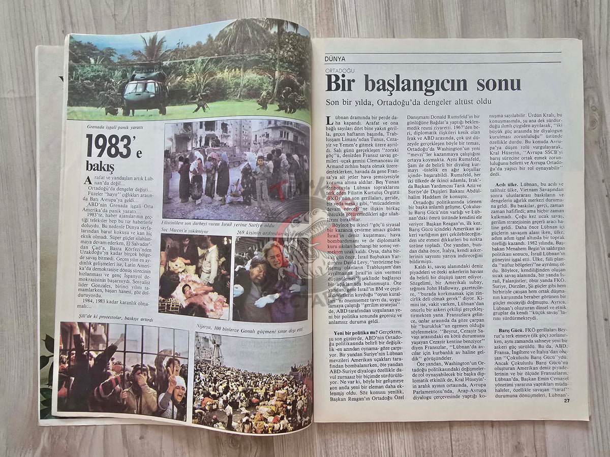 Nokta 1983 Yasser Arafat PLO Palestine Turkish Magazine Turkey Middle East Iran–Iraq War