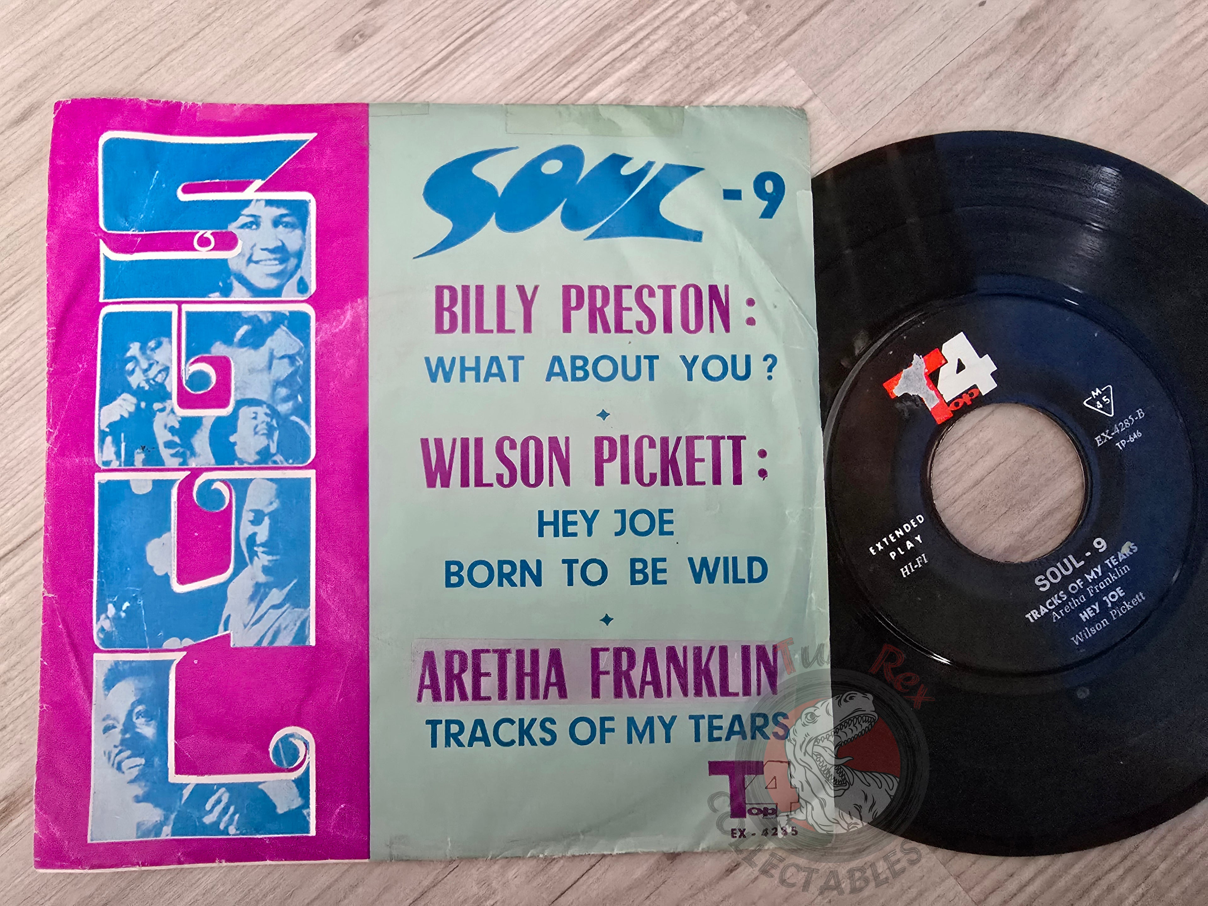 Soul 9 - Billy Preston / Wilson Pickett / Aretha Franklin 7" Iran Pressing Vinyl Iranian Edition
