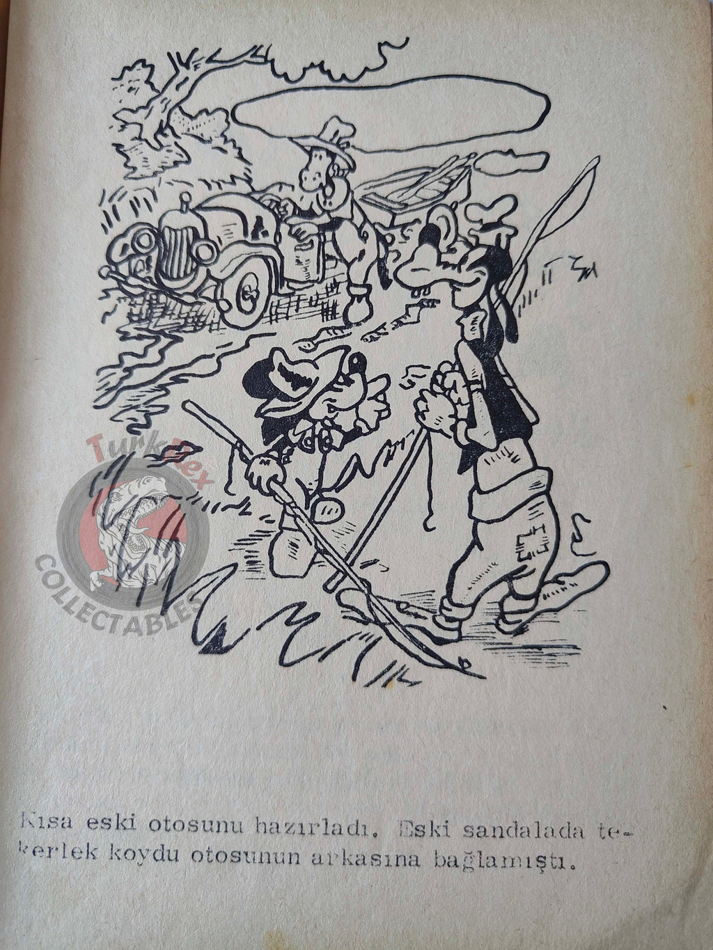 Mickey Mouse at Holiday – Walt Disney 1960s Turkish Book Turkey Illustrated