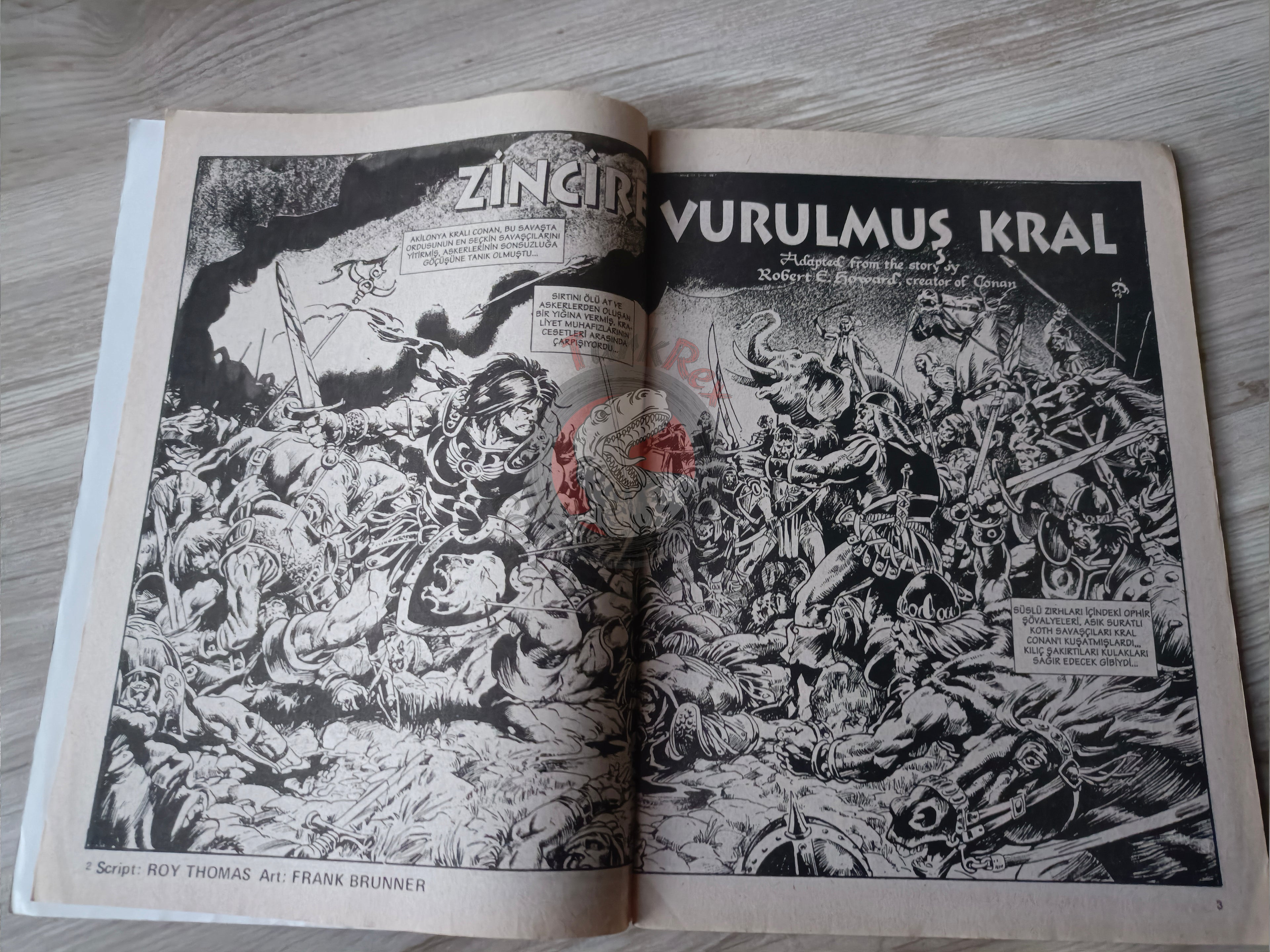 Kral Conan #10 The Savage Sword of #30 Turkish Comic Turkey Saga #22