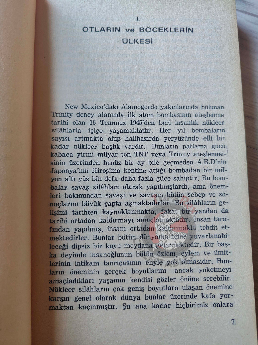 Jonathan Schell – The Fate of the Earth 1985 1st Turkish Book Turkey
