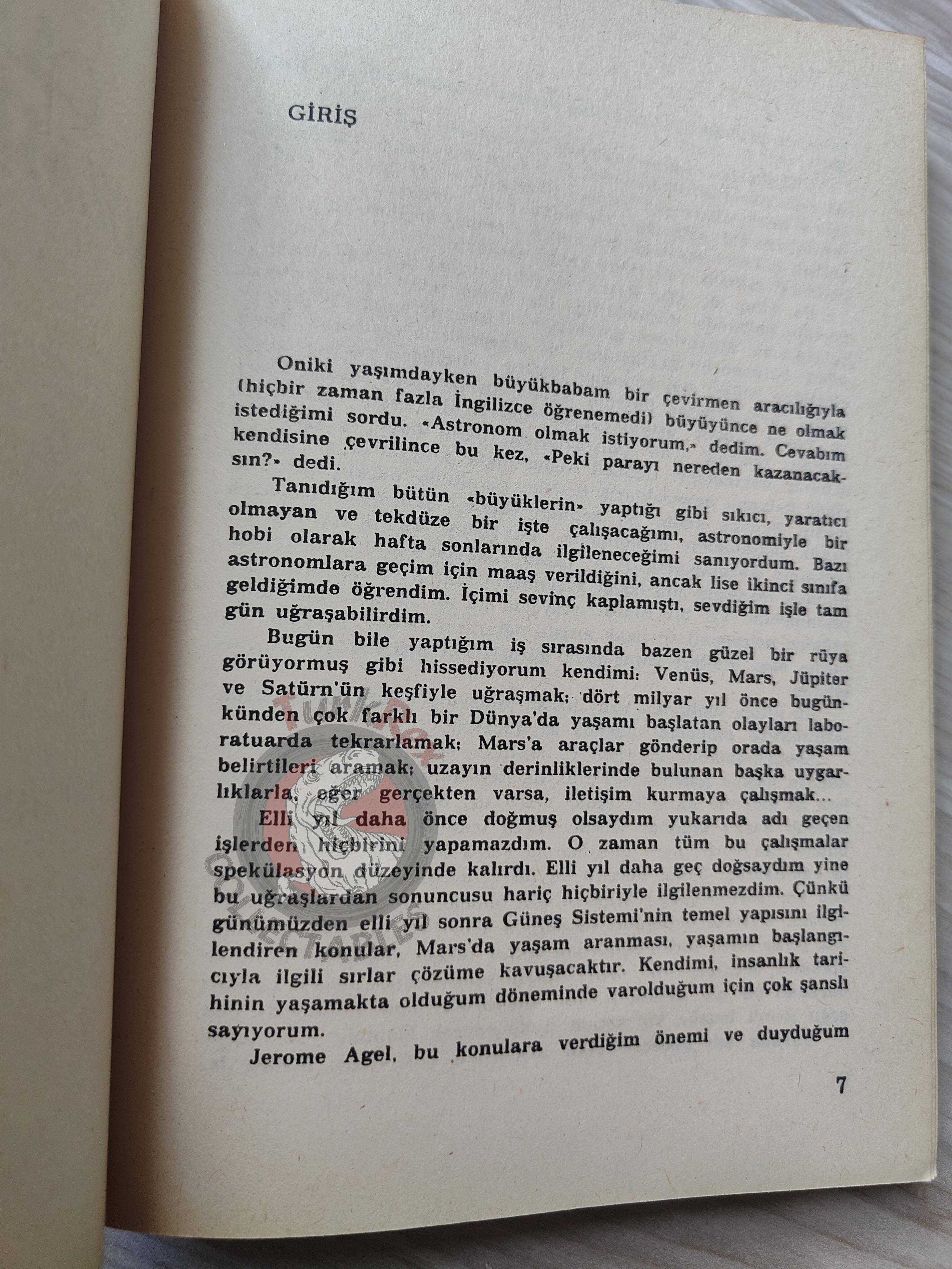 Carl Sagan – The Cosmic Connection 1986 1st Turkish Book Turkey