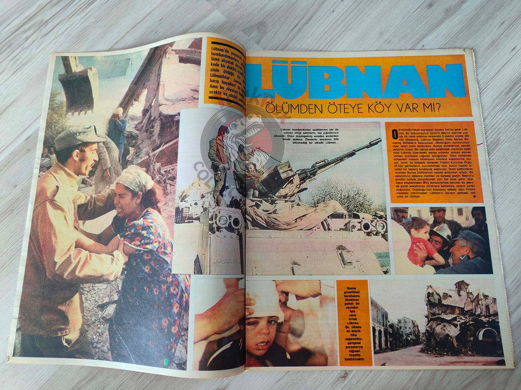 Hayat 1981 A World at War Turkish Mag Turkey Middle East Iran Iraq Israel Lebanon PLO Chad Vietnam Cambodia