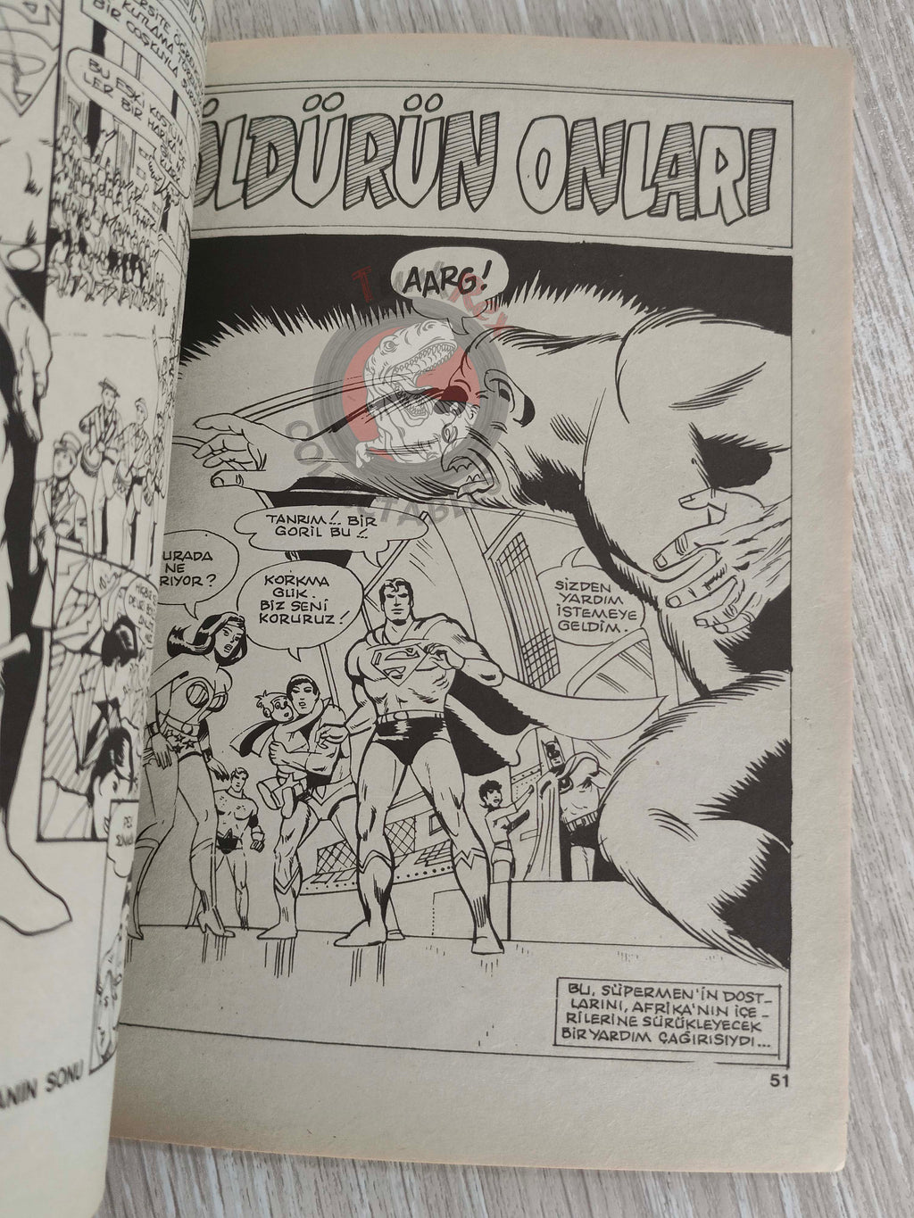 Superman Album #7 Turkish Comic Turkey Ehapa #7 #402 Super Friends #30