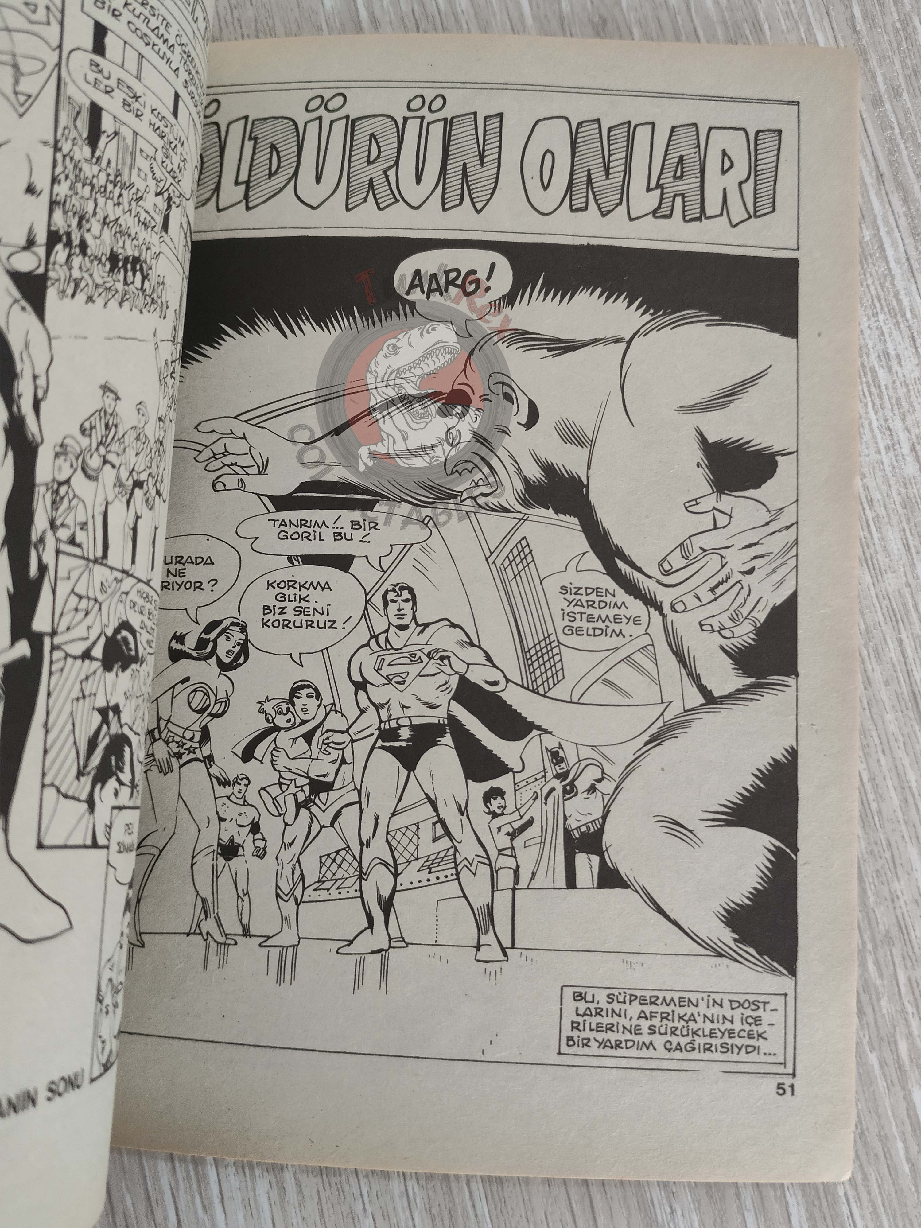 Superman Album #7 Turkish Comic Turkey Ehapa #7 #402 Super Friends #30
