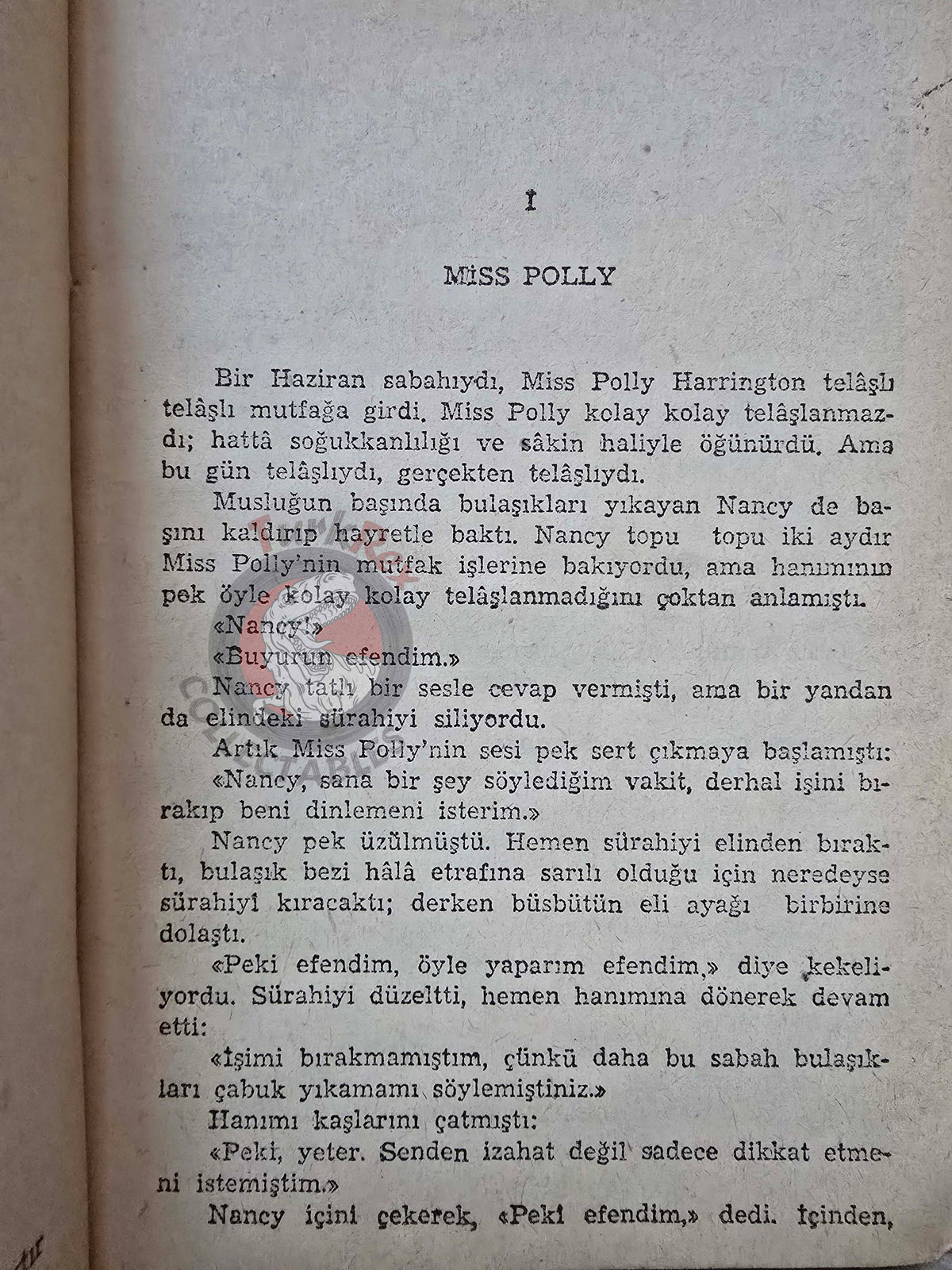 Eleanor H. Porter – Pollyanna 1955 Turkish Book Turkey