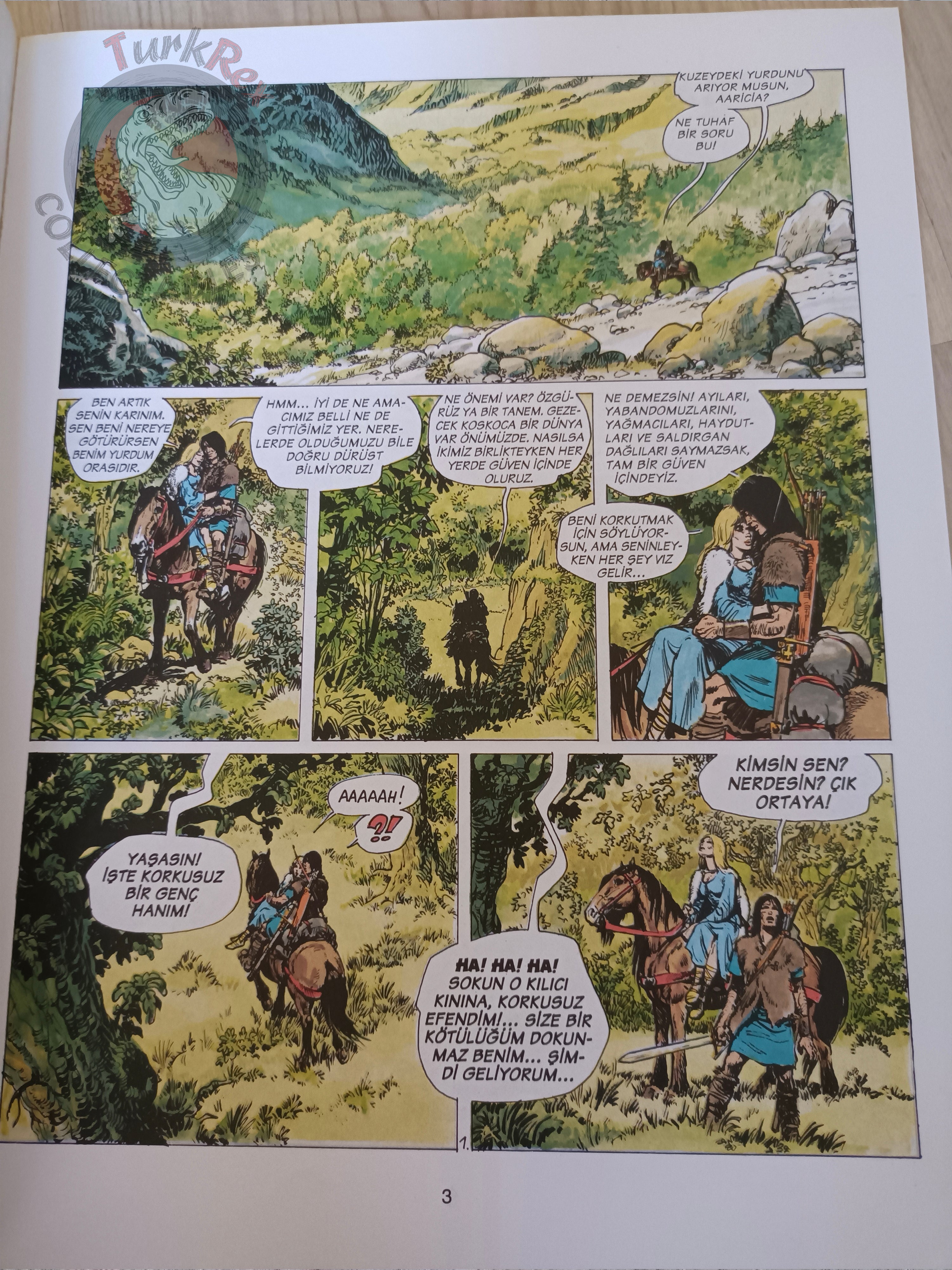 Thorgal #3 Les trois vieillards du pays d'Aran 2002 Turkish Comic Turkey