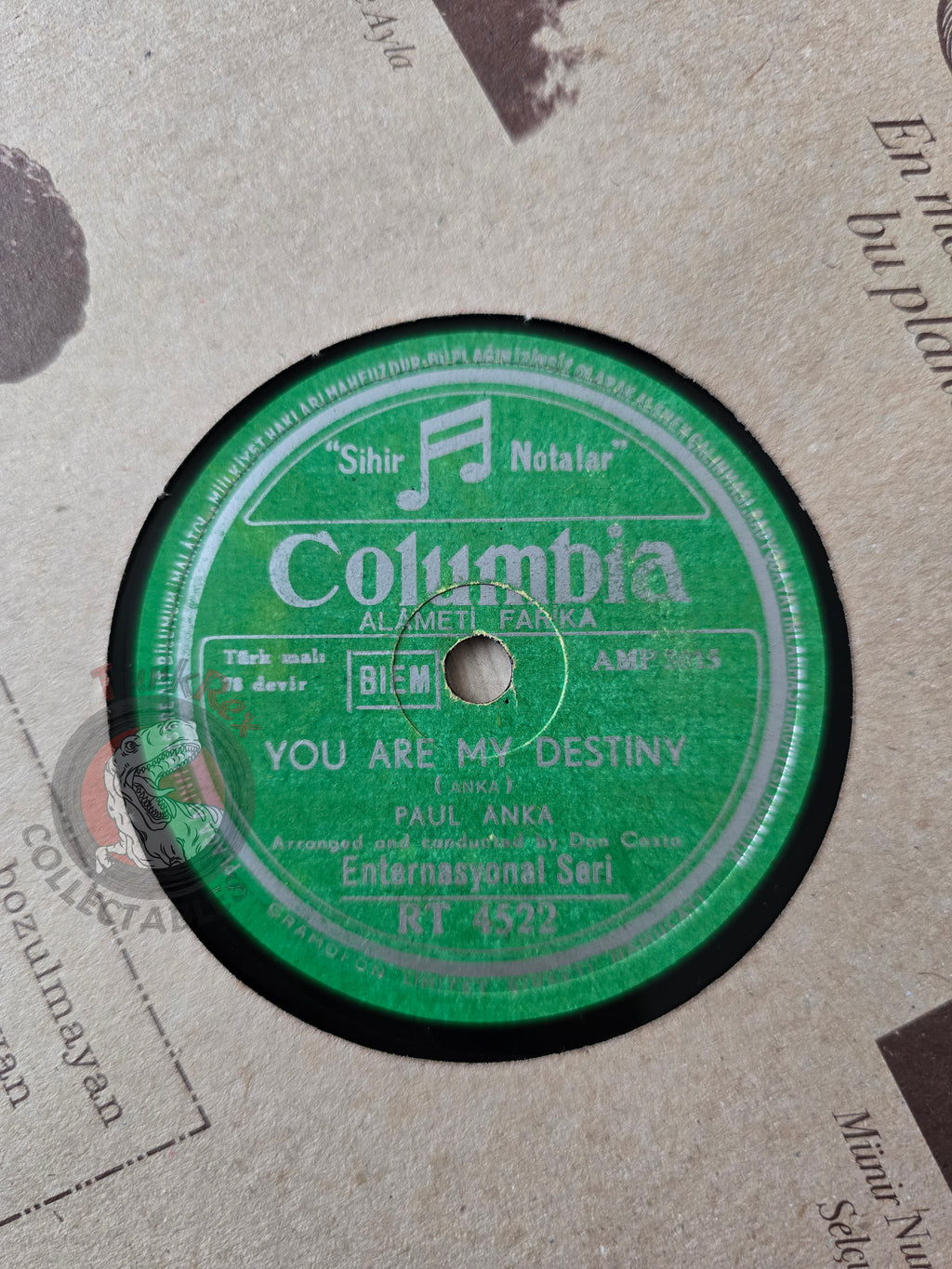 Paul Anka – I Love You Baby Turkish Pressing Shellac Turkey Edition