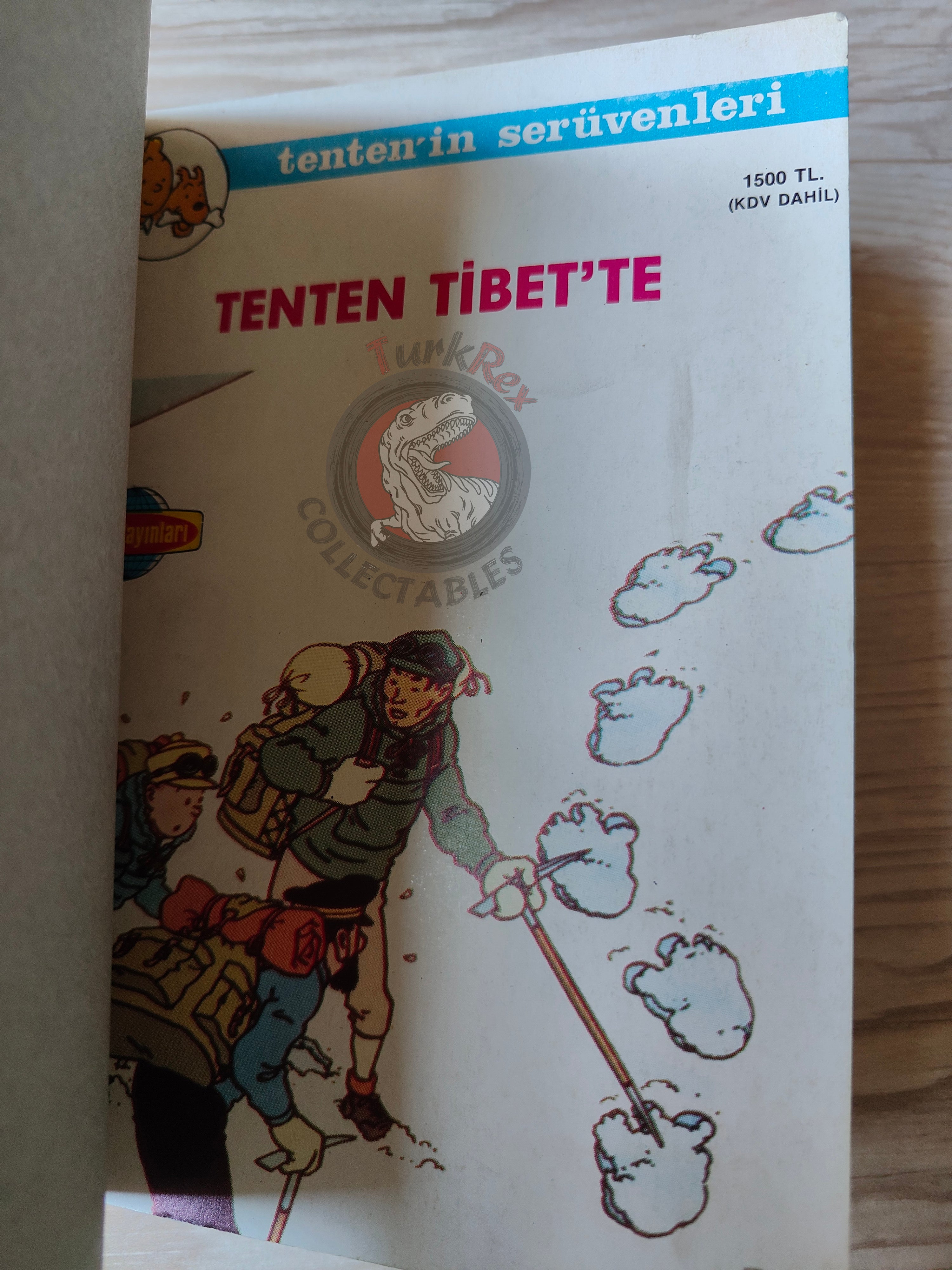 Tintin – Tintin In Tibet & The Castafiore Emerald late 1980s Turkish Edition Comic Turkey