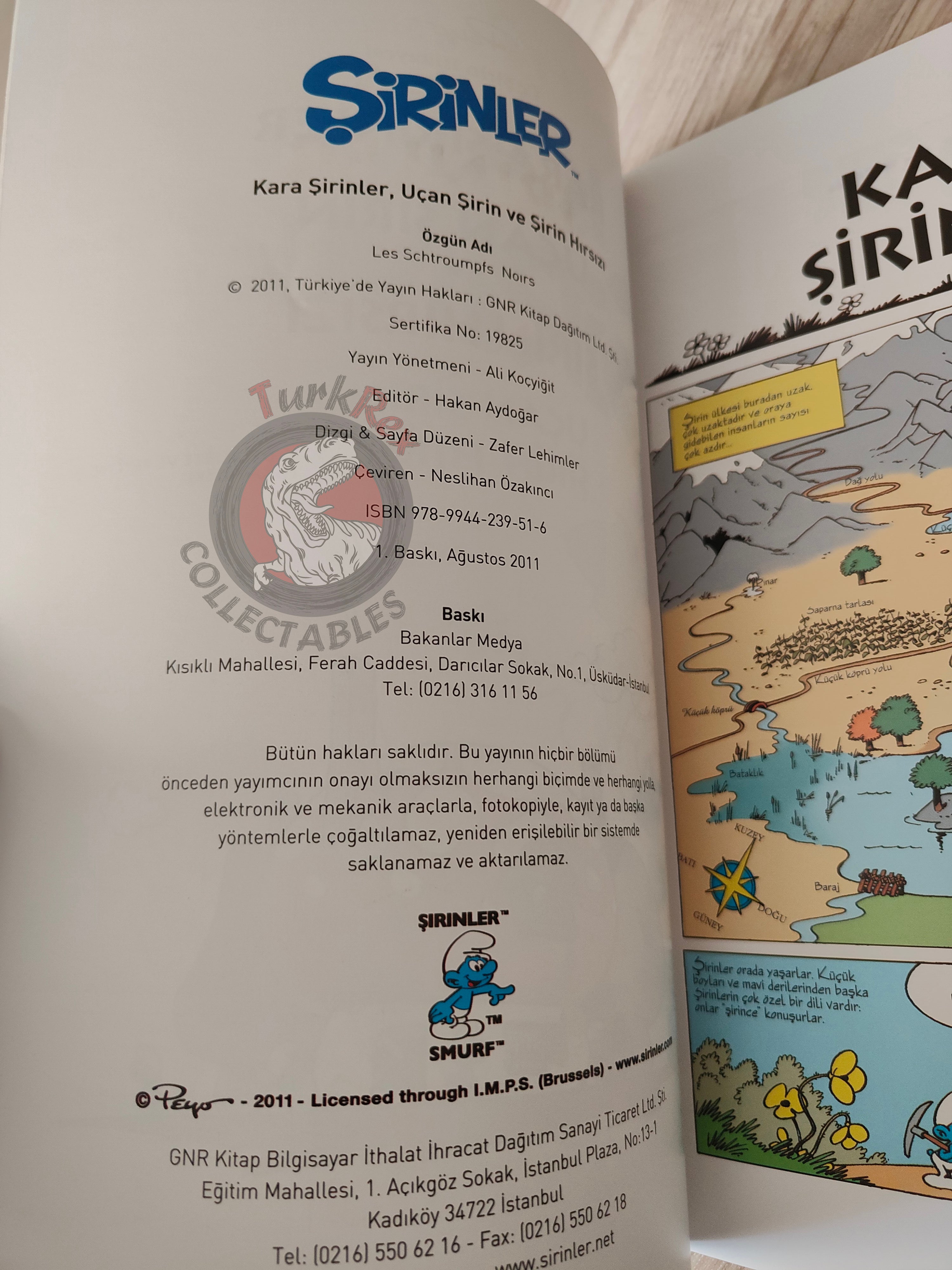 The Smurfs #1 The Black Smurfs 2011 Turkish Comic Turkey Schtroumpf
