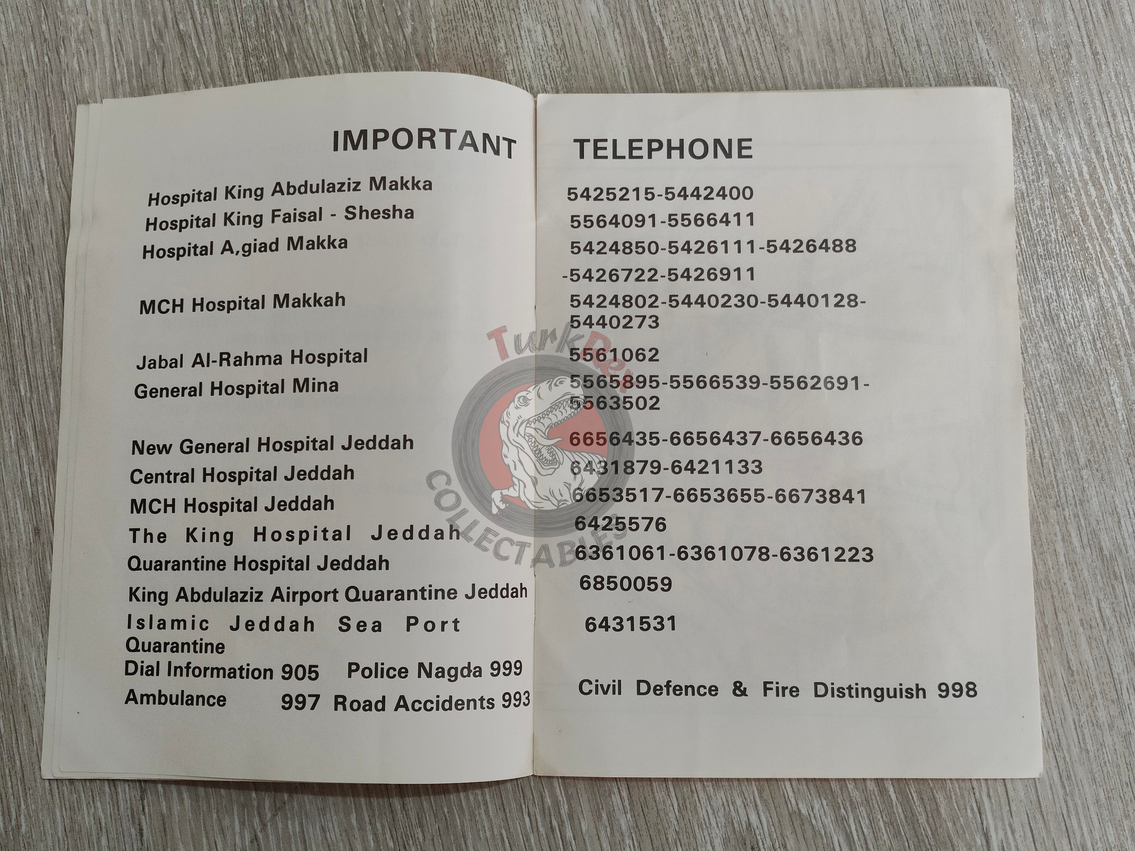 Hajj Health Guide Turkish English Pilgrimage Book with Saudi Arabia Map Mecca Kaaba