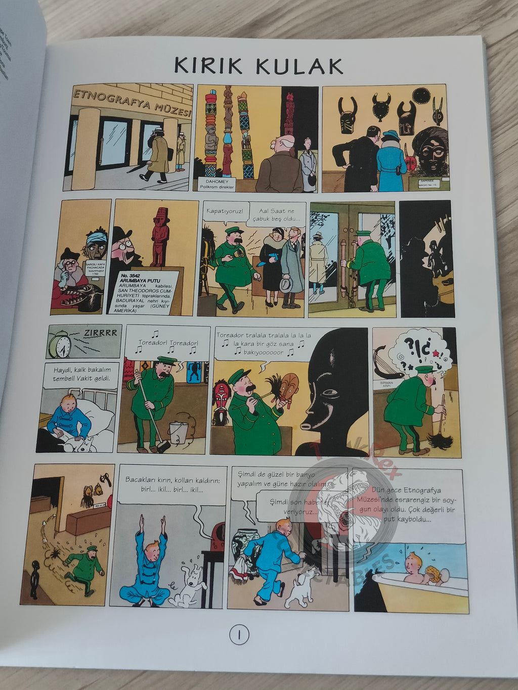 Tintin – The Broken Ear 1997 Turkish Edition Comic Turkey 1st YKY