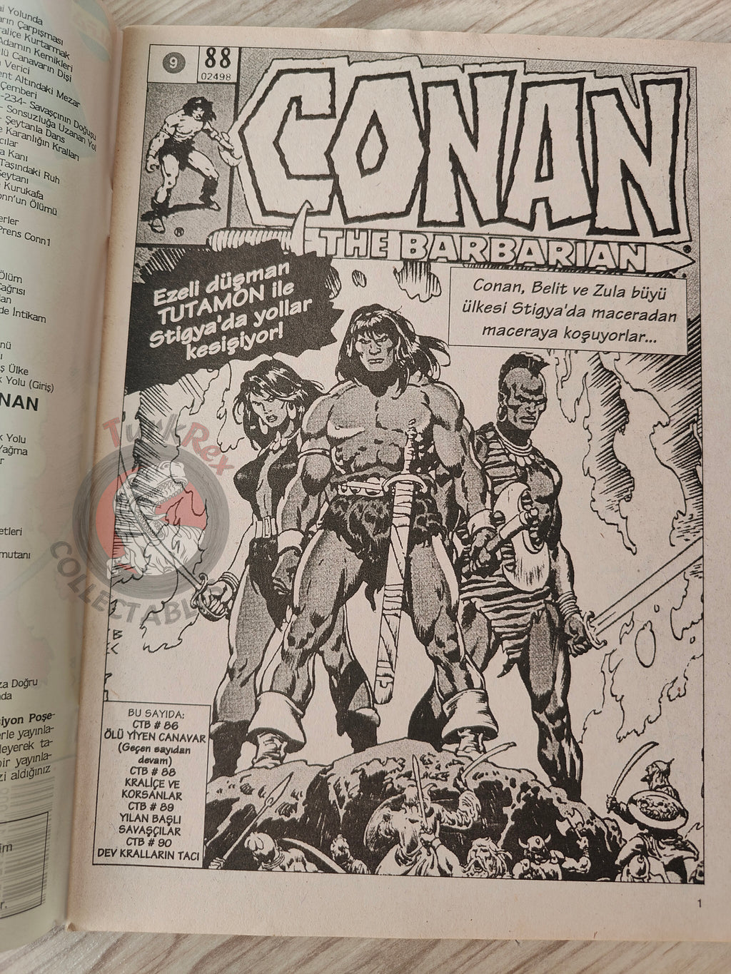 Conan The Barbarian #9 2001 Turkish Comic Turkey #88 #89 #90 #91