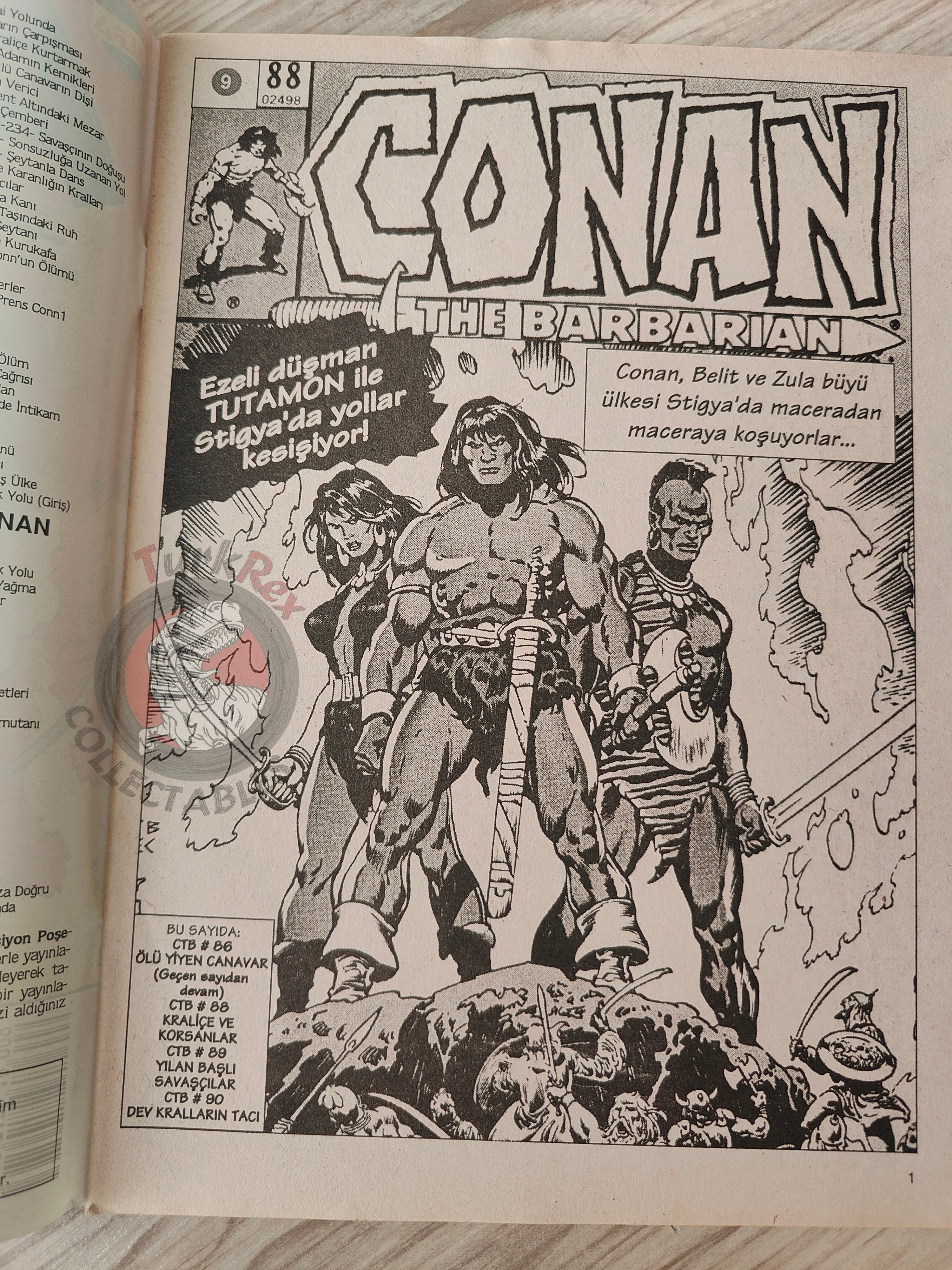 Conan The Barbarian #9 2001 Turkish Comic Turkey #88 #89 #90 #91
