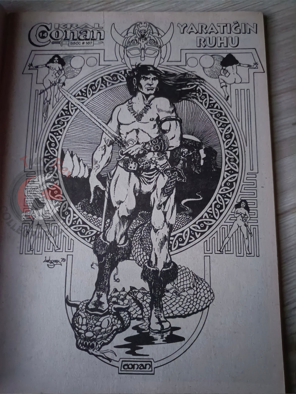 Kral Conan #14 The Savage Sword of #167 Turkish Comic Turkey #218