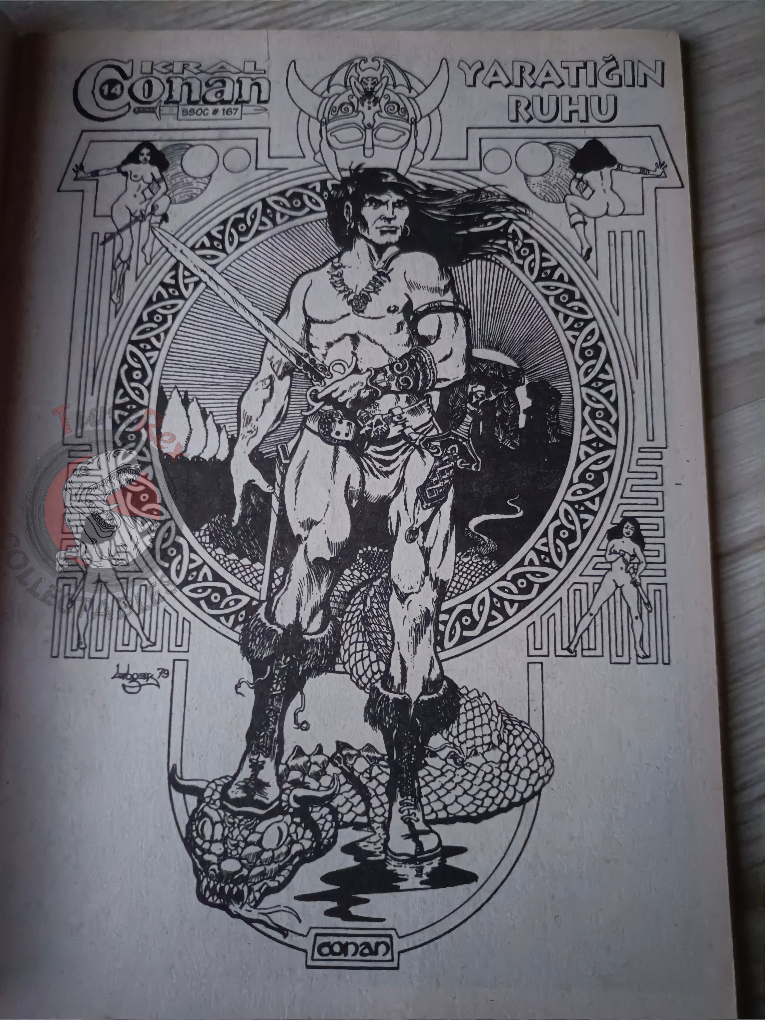 Kral Conan #14 The Savage Sword of #167 Turkish Comic Turkey #218
