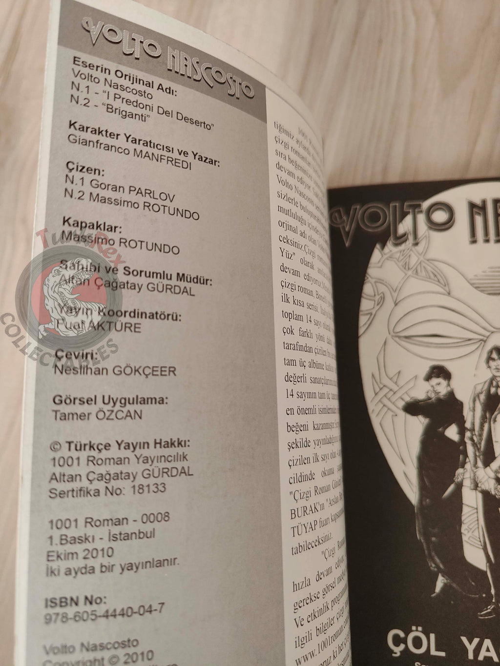 Volto Nascosto Vol #1 I predoni del deserto Turkish Comic Turkey Bonelli #1 #2