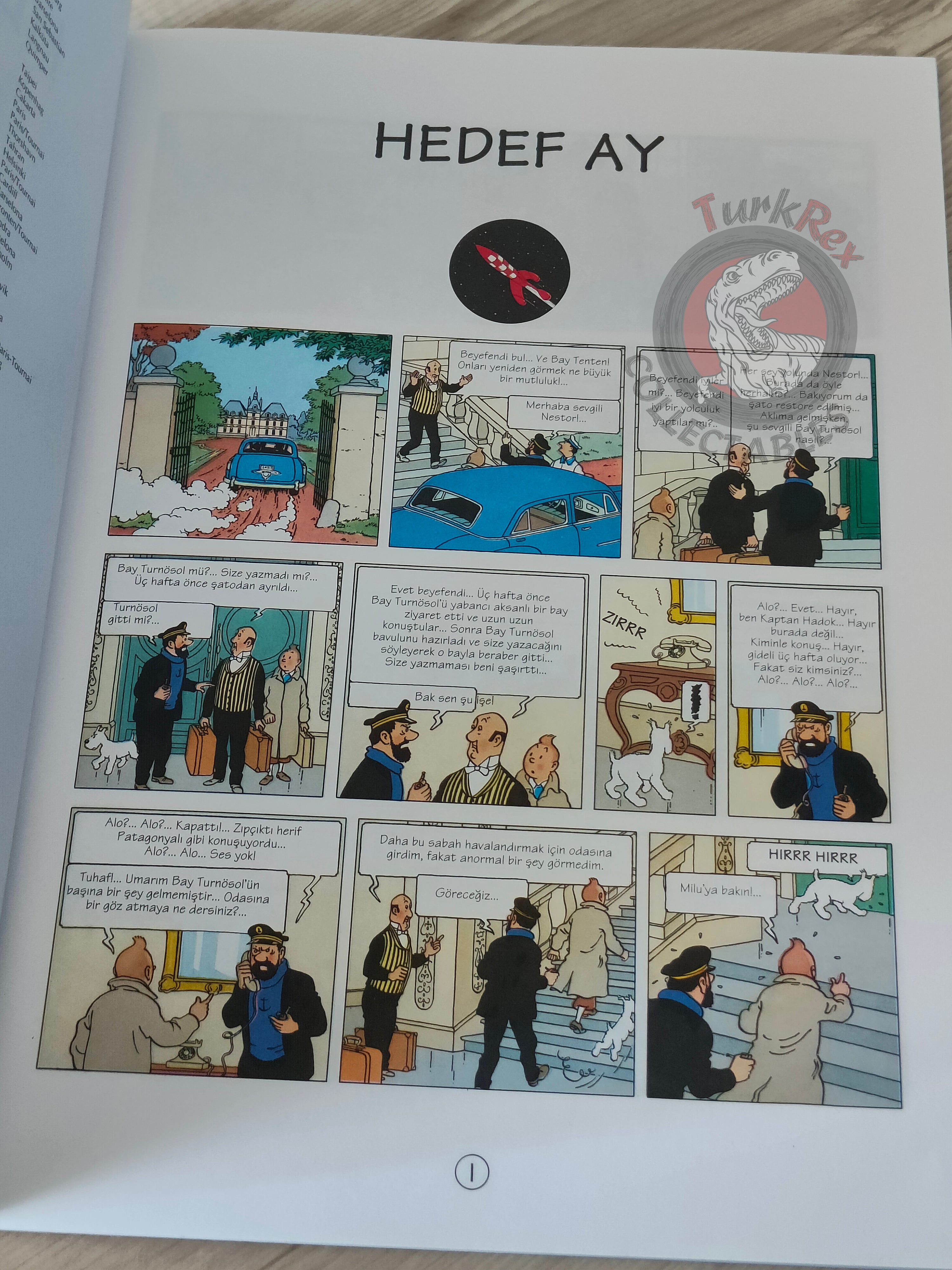 Tintin – Destination Moon 1998 Turkish Edition Comic Turkey 2nd YKY
