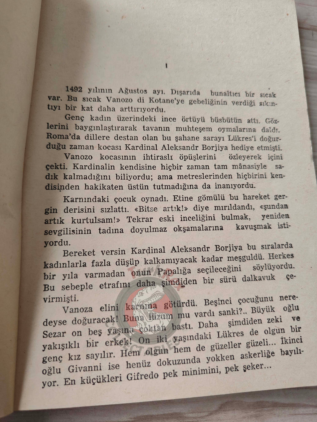 Alice Mack – Lucrezia Borgia 1955 1st Turkish Book Turkey