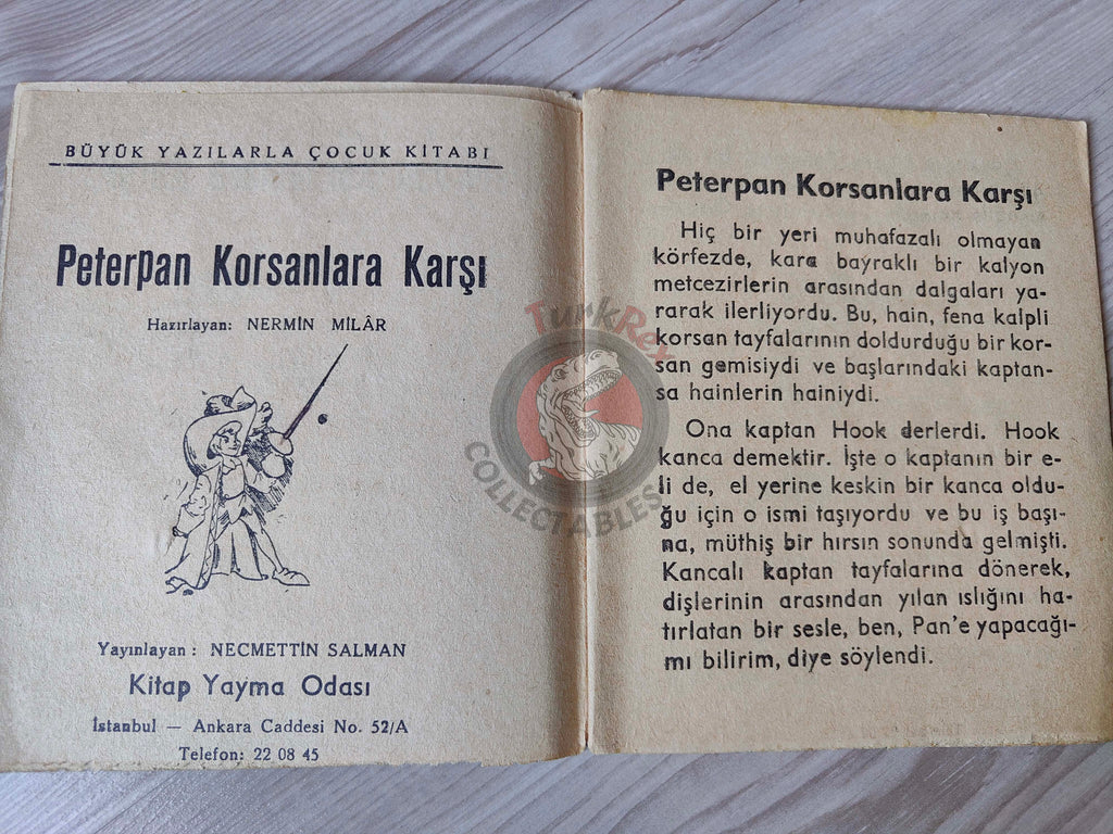 J. M. Barrie – Peter Pan 1961 Turkish Book Turkey Illustrated