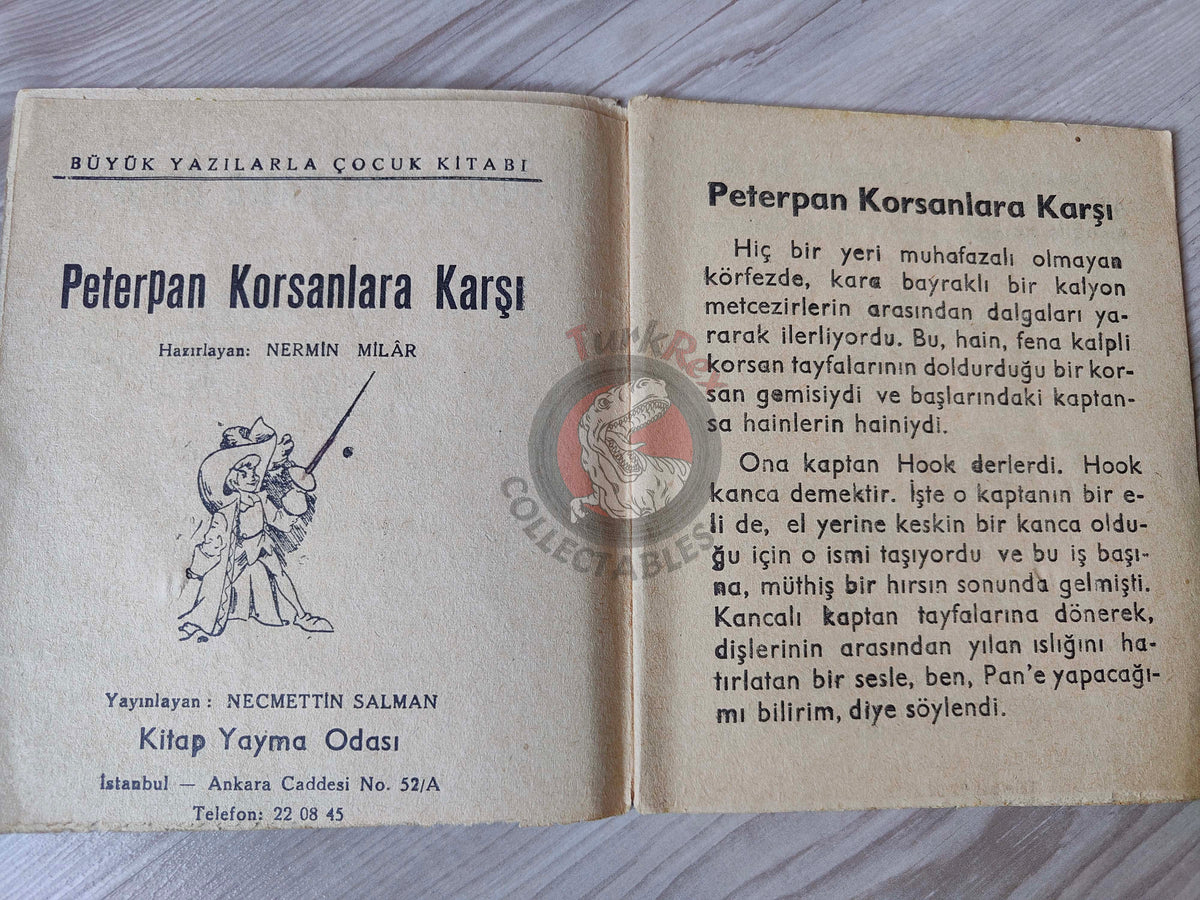 J. M. Barrie – Peter Pan 1961 Turkish Book Turkey Illustrated