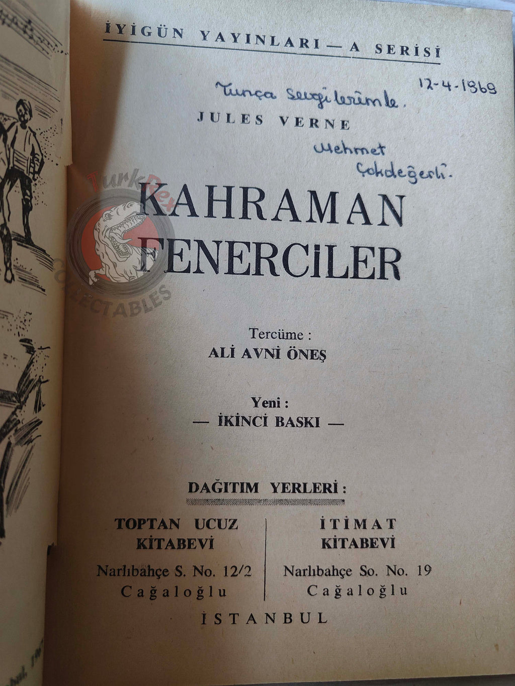 Jules Verne – The Lighthouse at the End of the World 1967 Turkish Book Turkey Illustrated