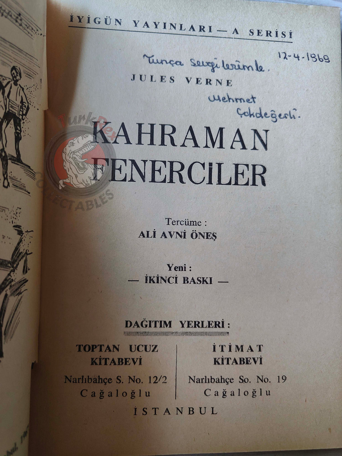 Jules Verne – The Lighthouse at the End of the World 1967 Turkish Book Turkey Illustrated