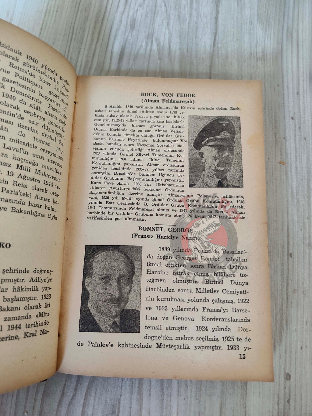 Famous Figures of the Second World War 1945 Turkish Bio Book Turkey WW2 Two