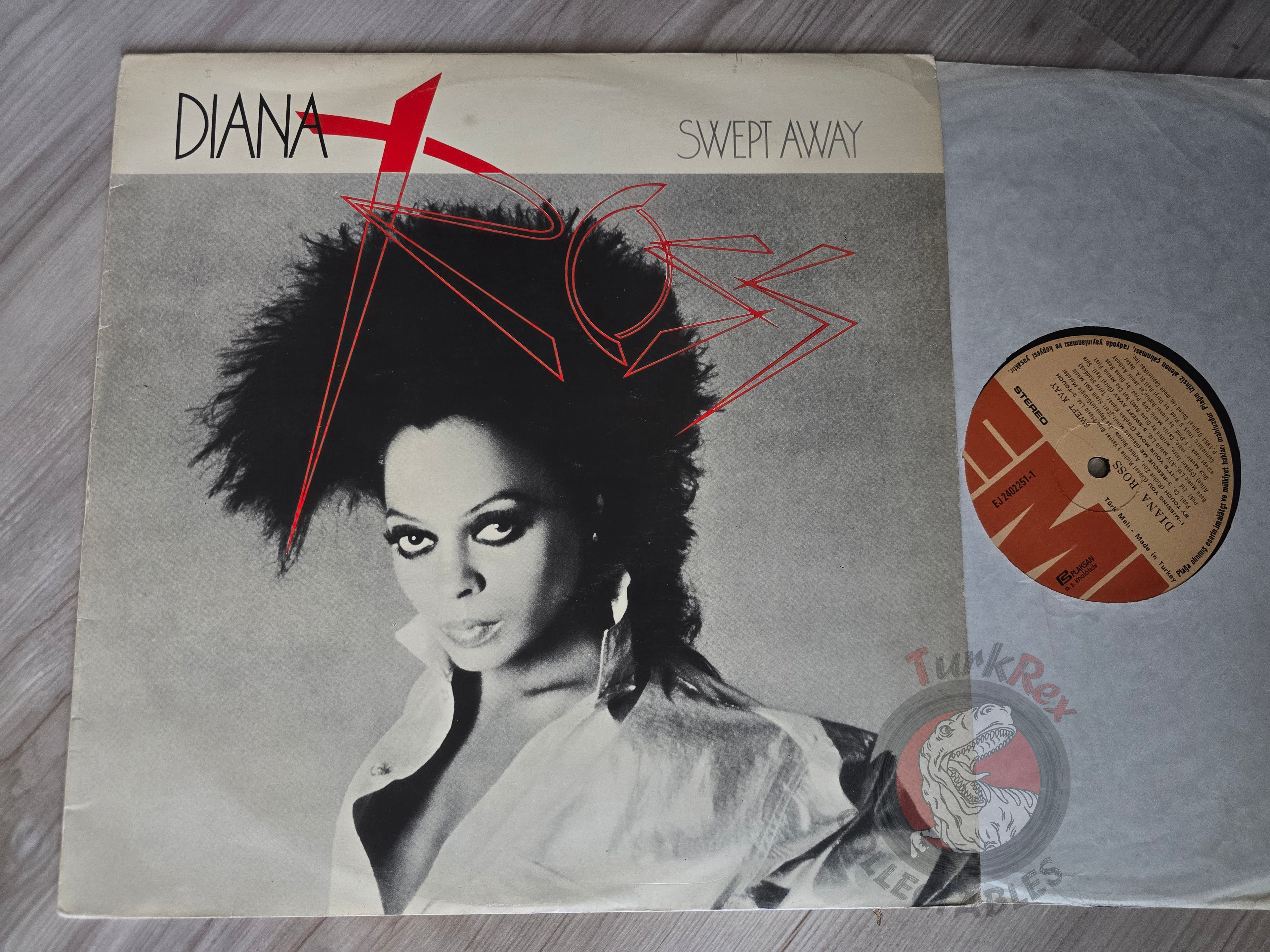 Diana Ross – Swept Away Turkish Pressing Vinyl Turkey Edition