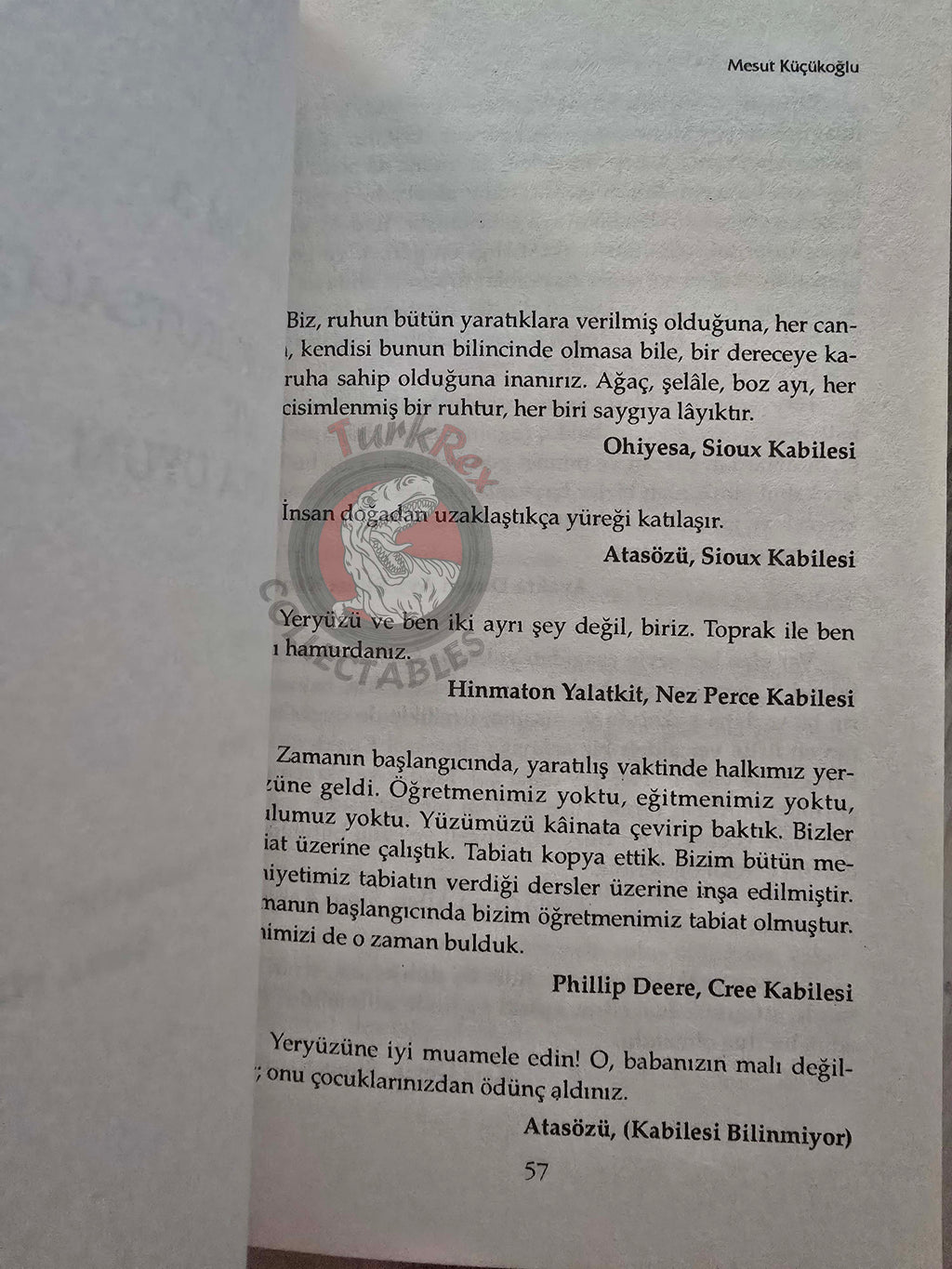 The Native Americans' Philosophy of Life 2006 Turkish Book Turkey
