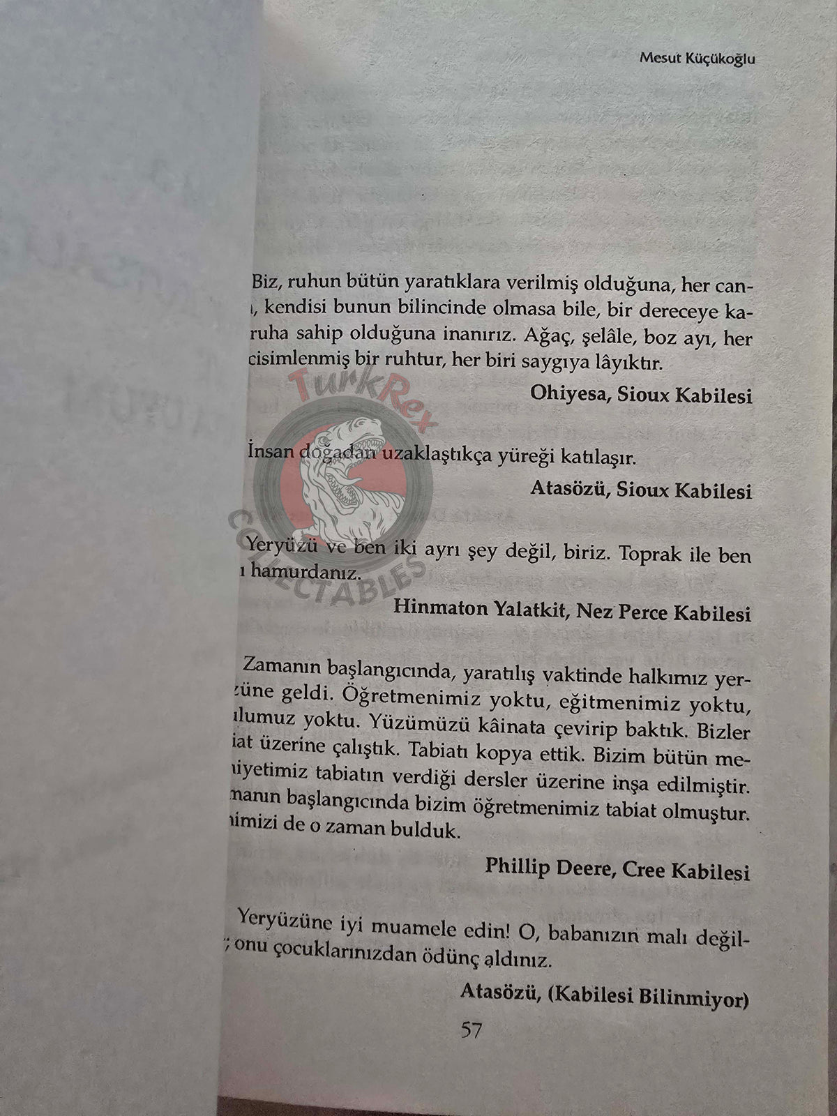 The Native Americans' Philosophy of Life 2006 Turkish Book Turkey