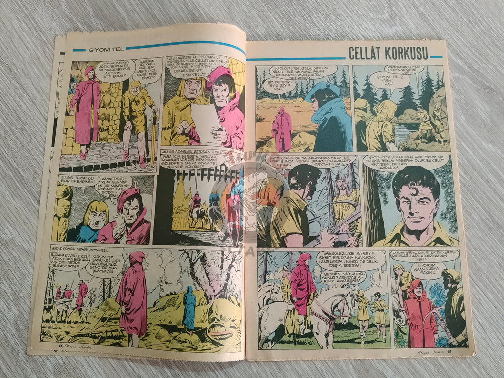 Doğan Kardeş 1971 Magazine #30 Turkish Comic Turkey William Tell Alice In Wonderland Flintstones