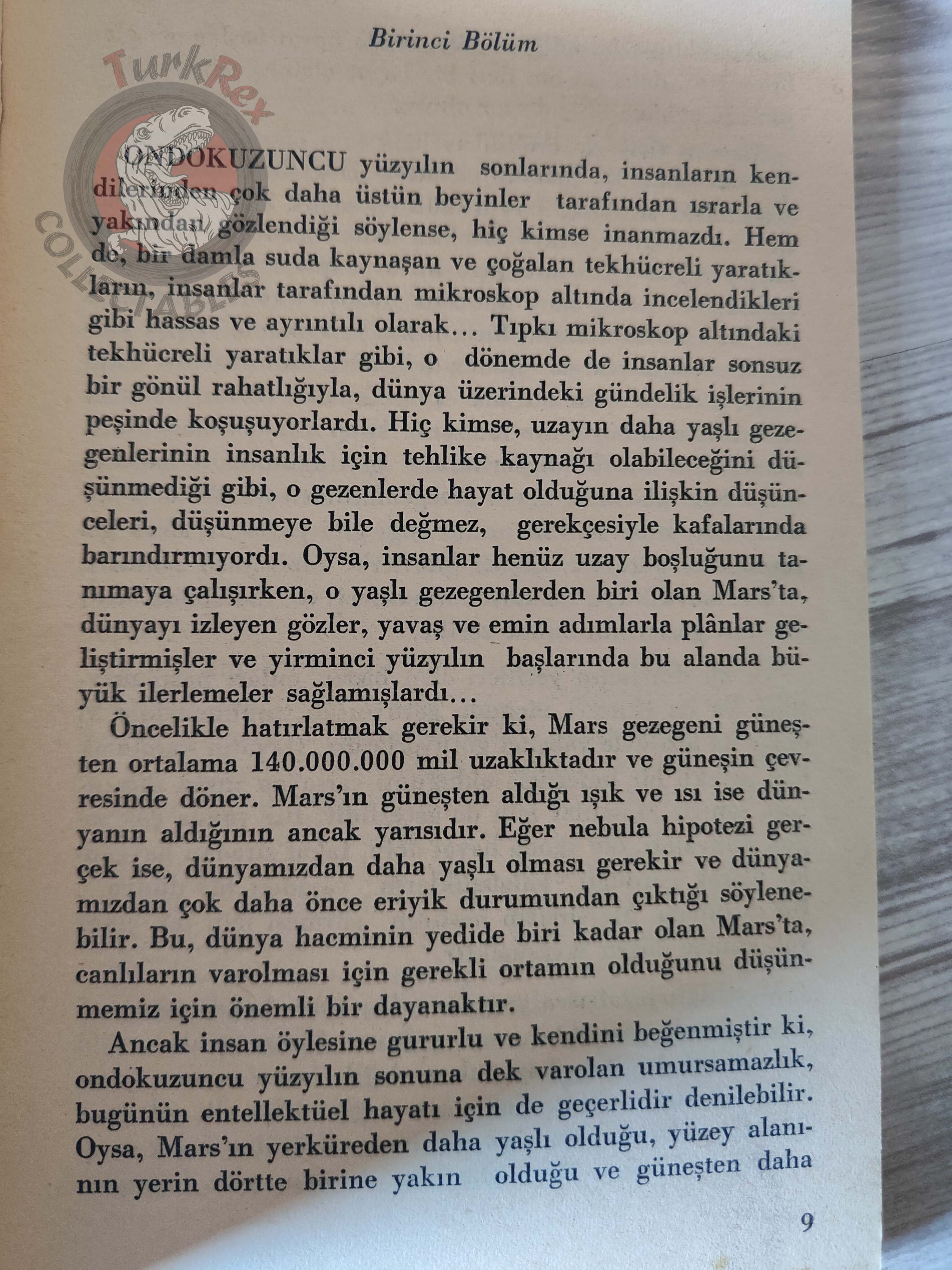 H. G. Wells – The War of the Worlds 1983 1st Turkish Book Turkey