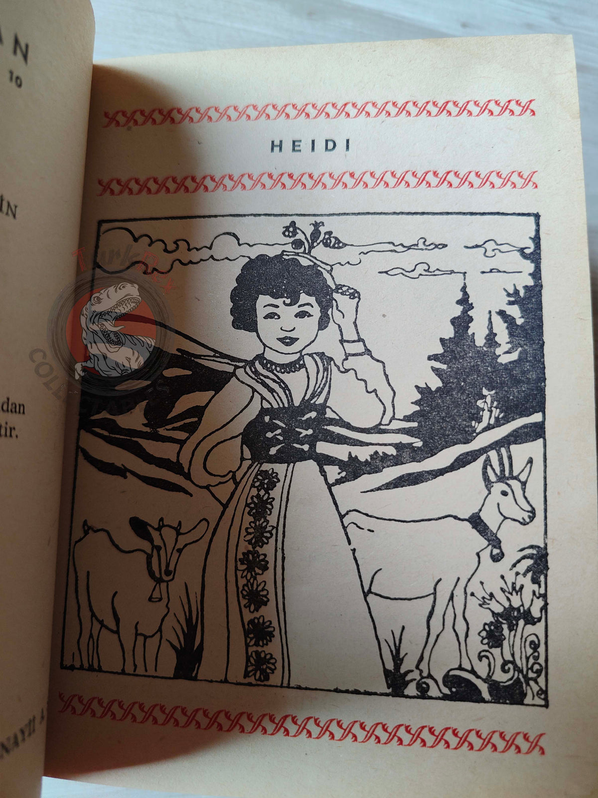 Johanna Spyri – Heidi 1974 HC/DJ Turkish Book Turkey Illustrated