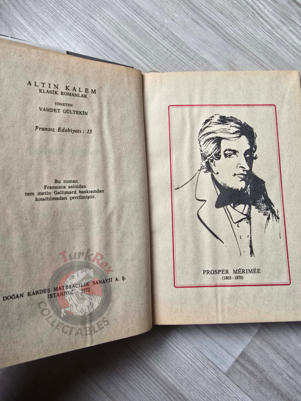Prosper Mérimée – Carmen 1972 HC/DJ Turkish Book Turkey