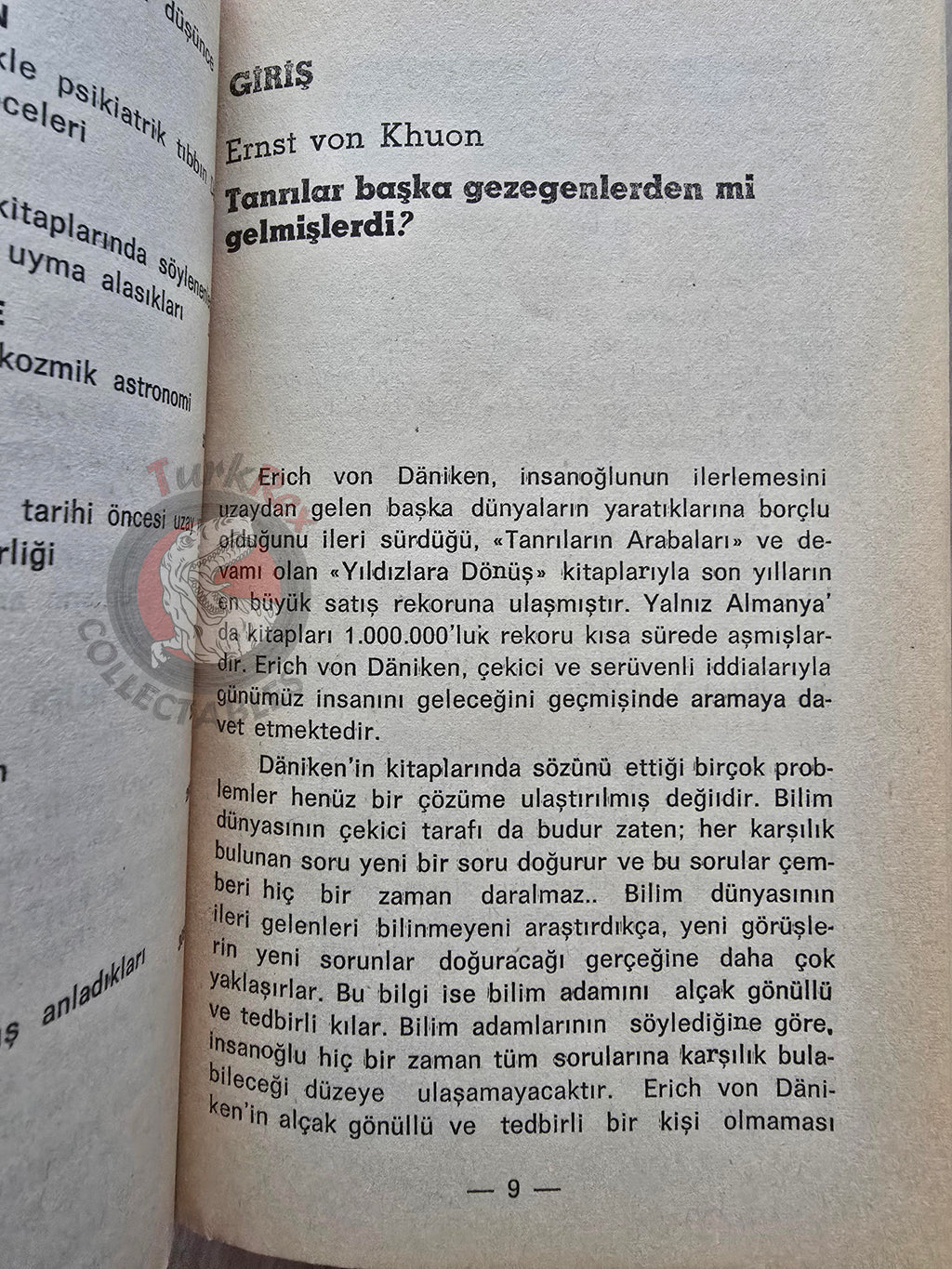 Ernest Von Khuon – The Erich von Däniken Case 1974 Turkish Book Turkey Ufology