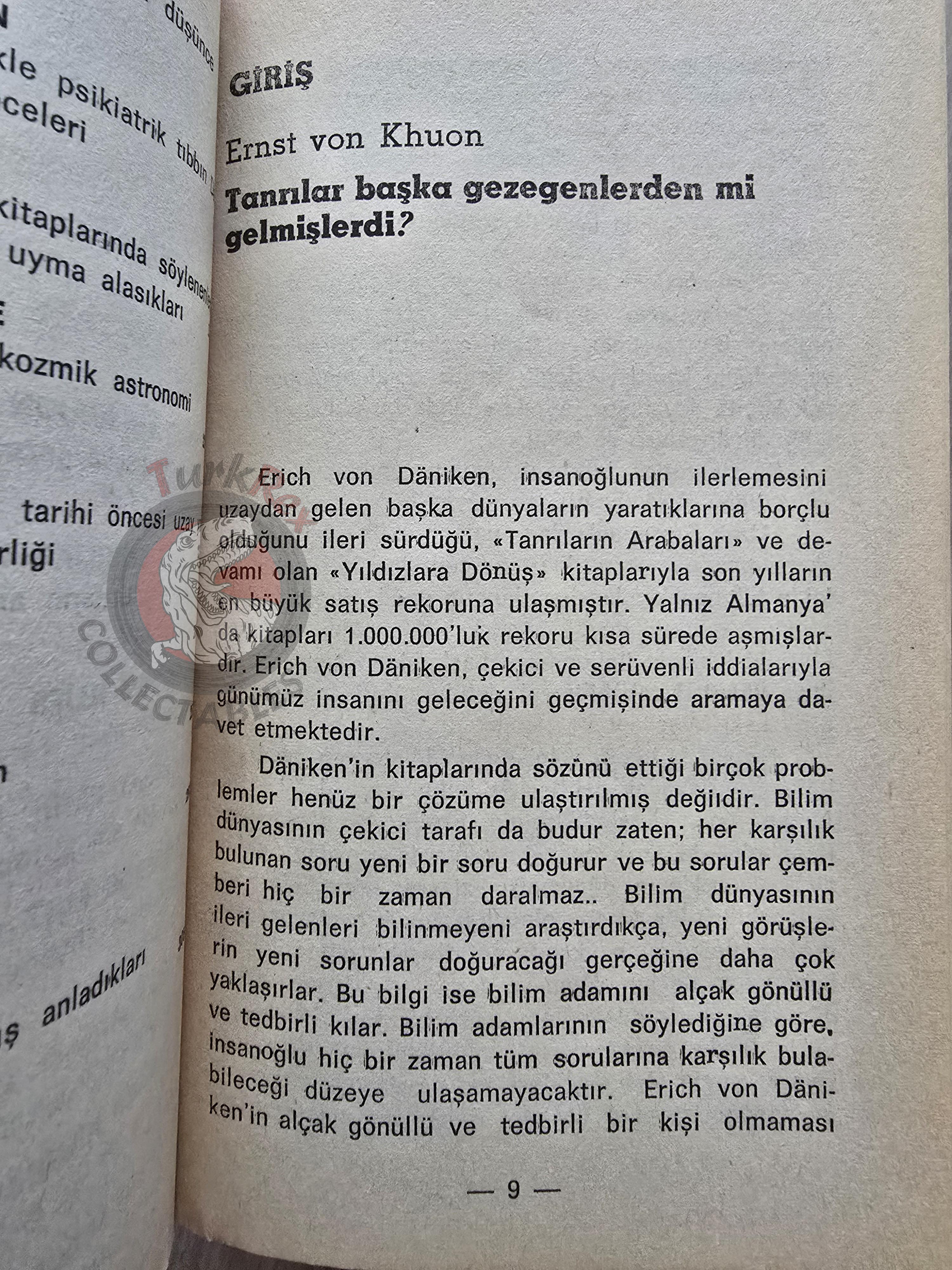 Ernest Von Khuon – The Erich von Däniken Case 1974 Turkish Book Turkey Ufology