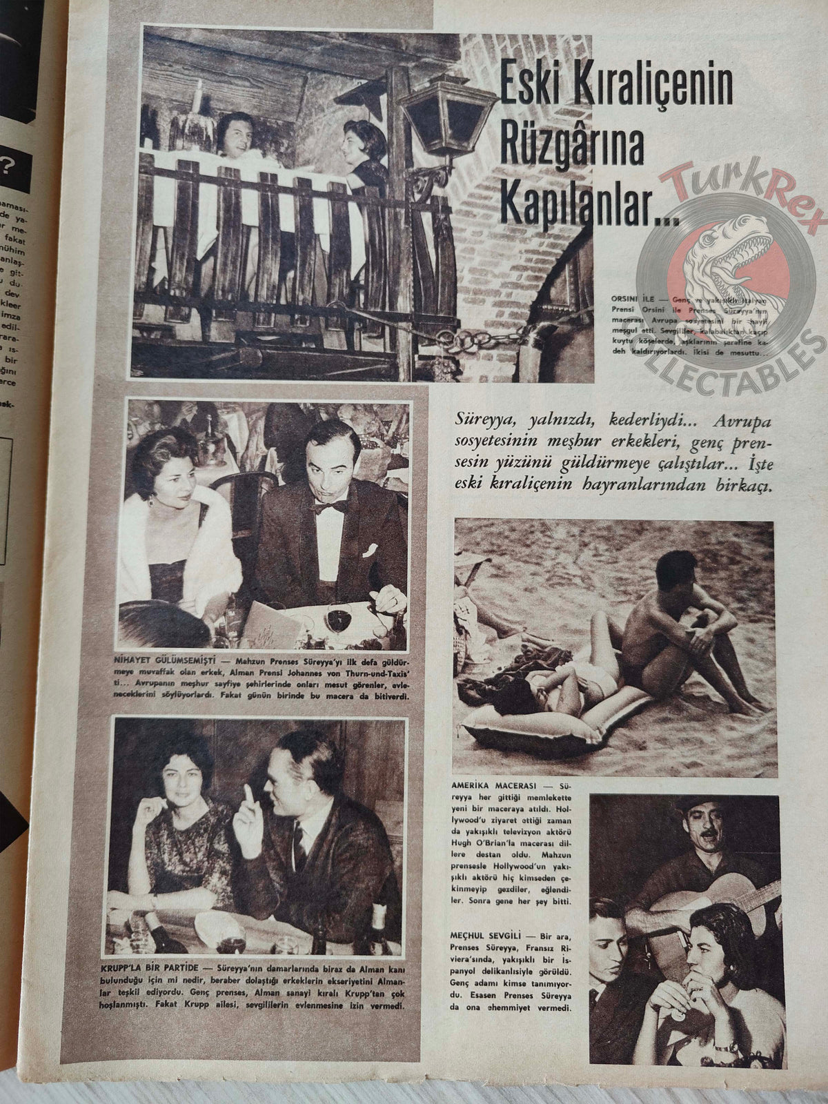 Hayat 1962 Mara Lane Turkish Mag Turkey Iran Soraya Esfandiary-Bakhtiary Maurice Chevalier