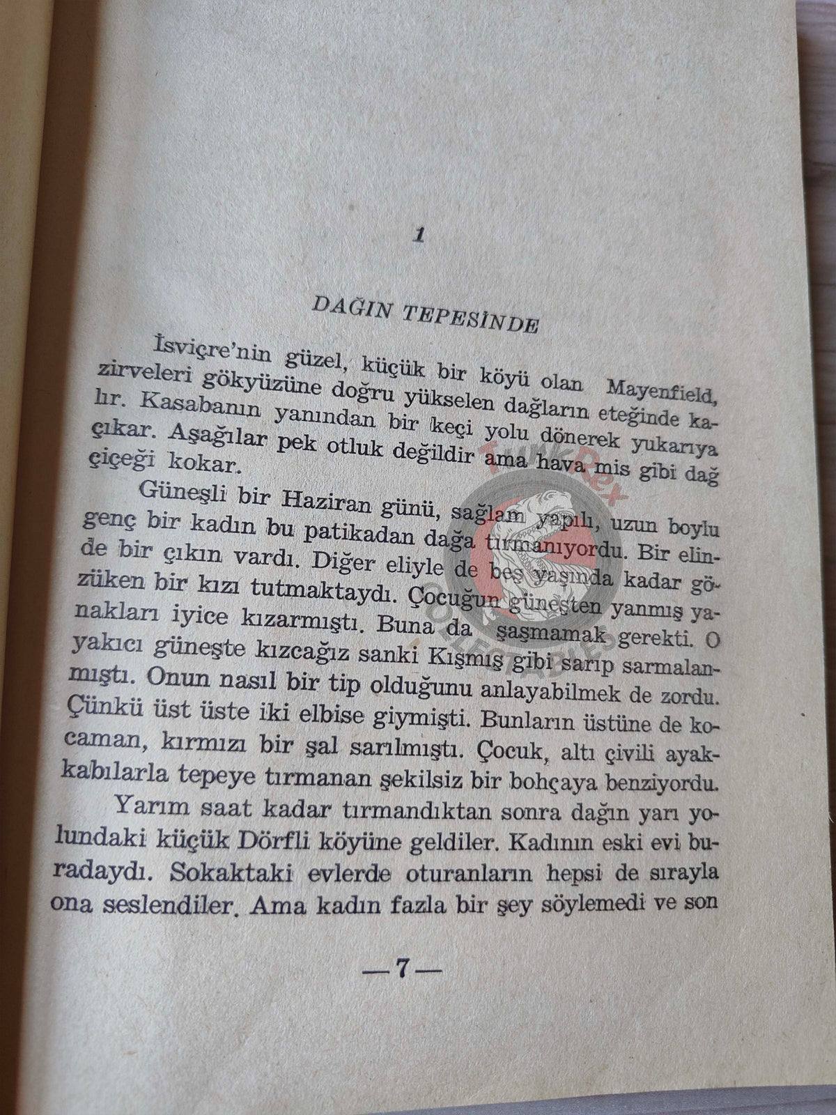 Johanna Spyri – Heidi 1975 HC/DJ Turkish Book Turkey Illustrated