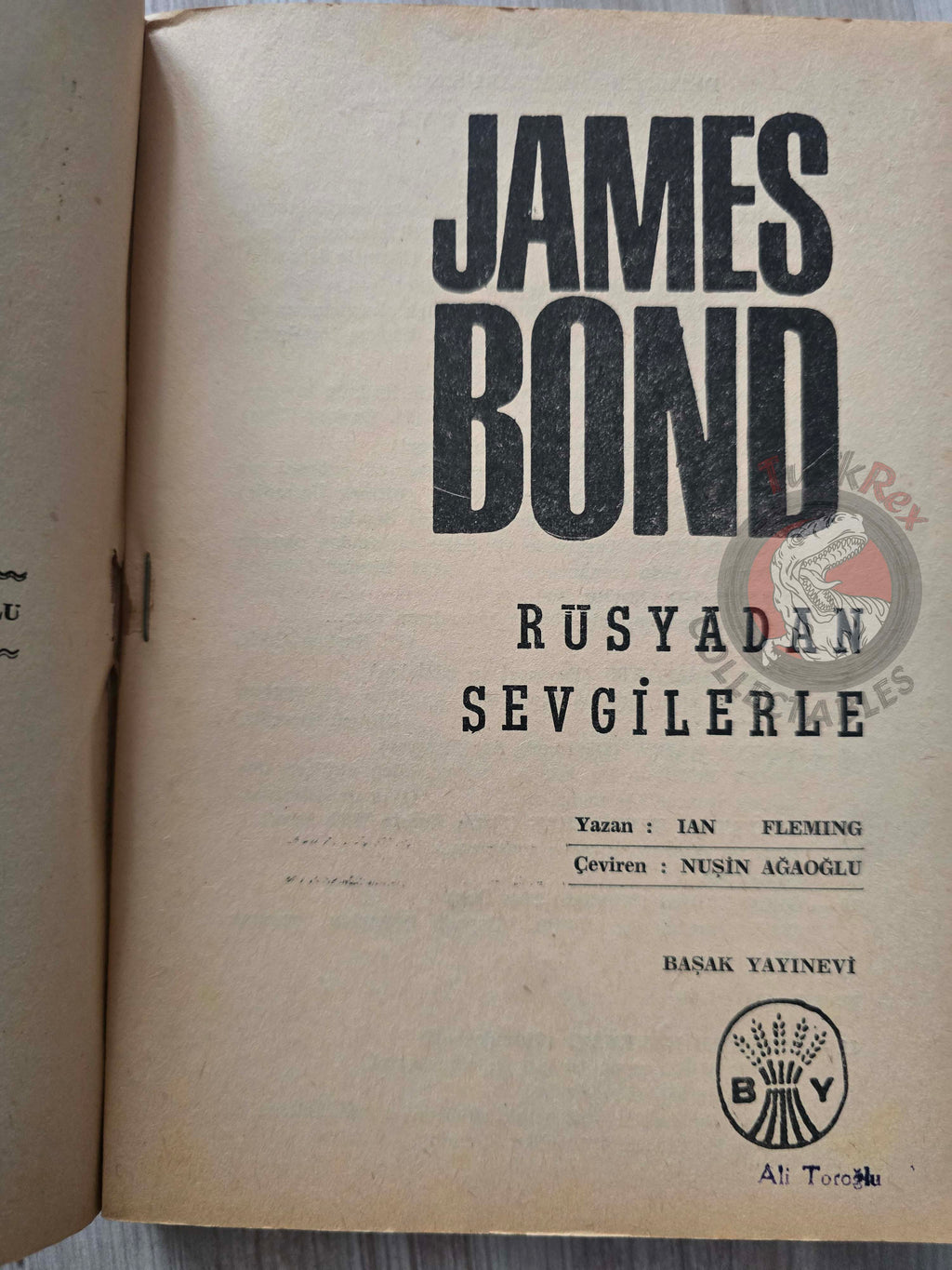 James Bond - From Russia With Love 1965 1st Turkish Book Turkey Ian Fleming