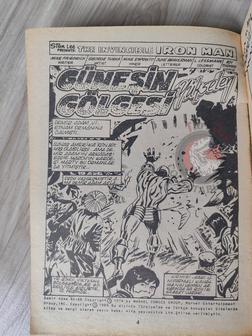Iron Man #1 Demir Adam 1989 Turkish Comic Turkey #68 #69 #70 #71