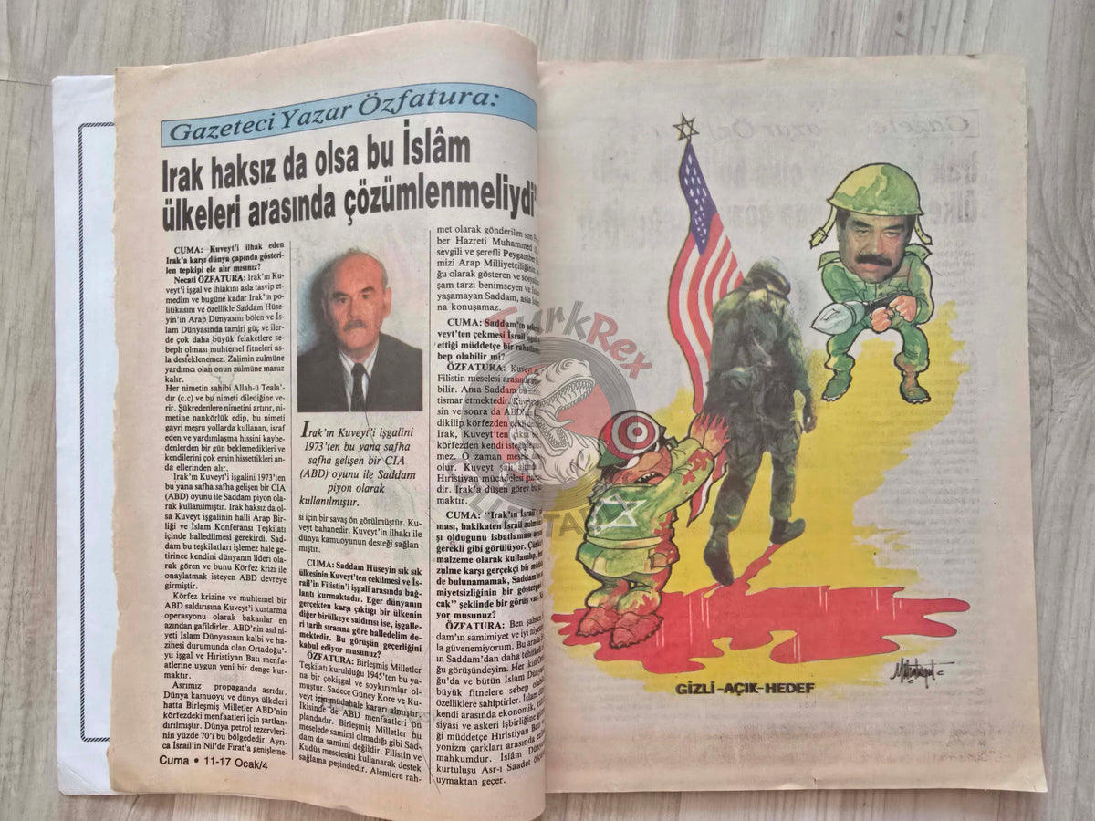 Cuma 1991 Saddam Hussein Gulf War Turkish Magazine Turkey Middle East Israel Palestine